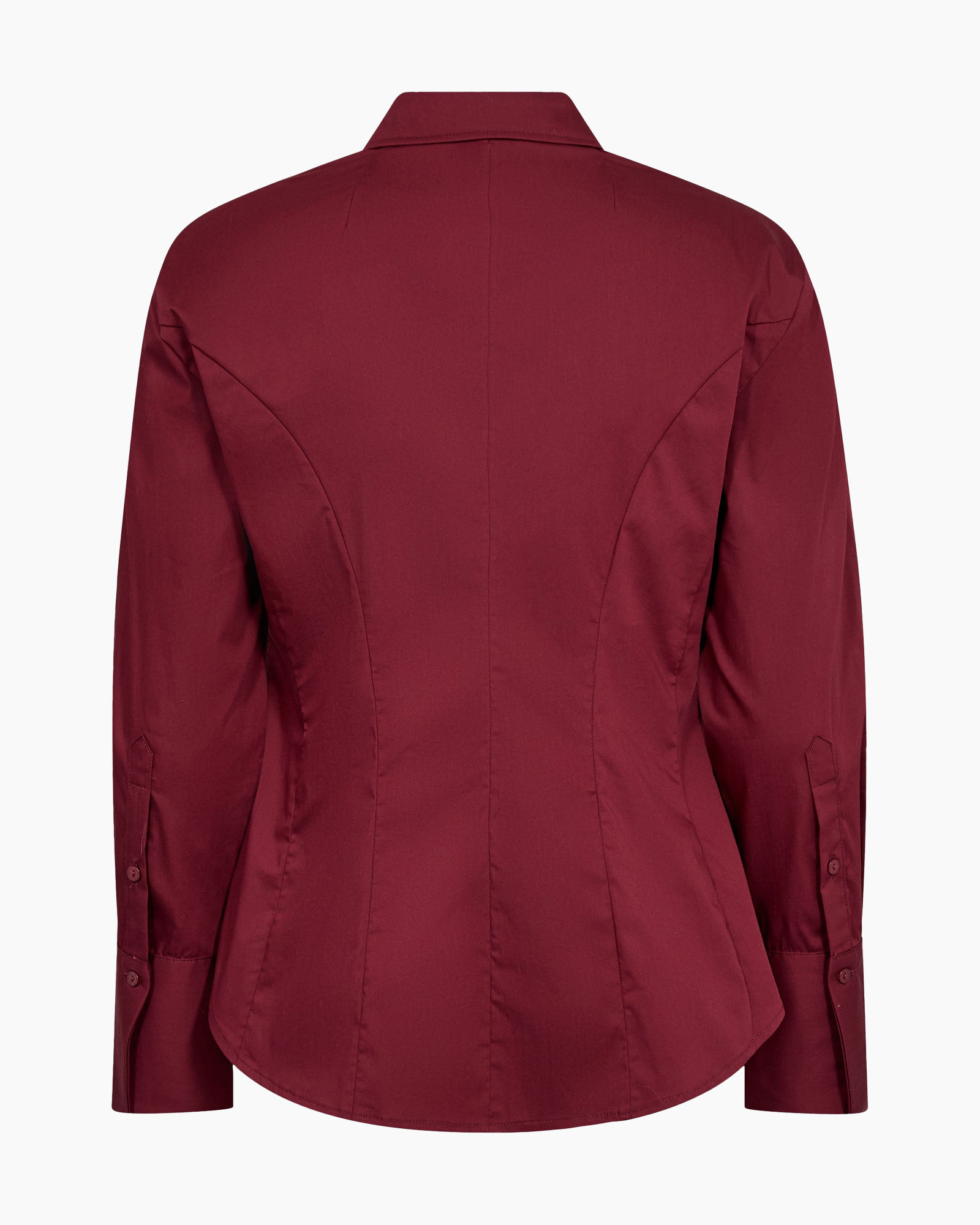 blouse, shirt, burgundy, long-sleeve, collar
