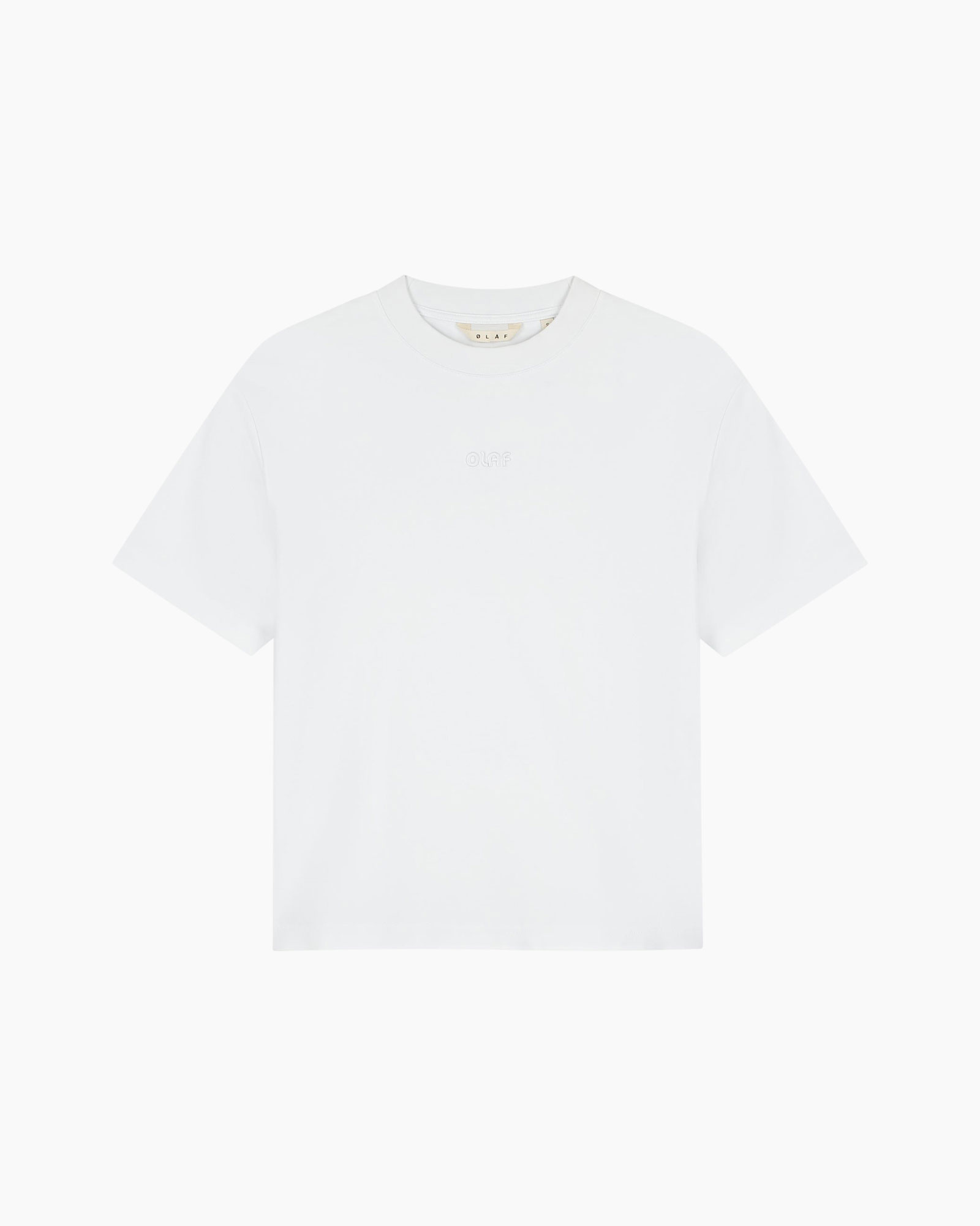 white, t-shirt, short sleeve, crew neck, plain