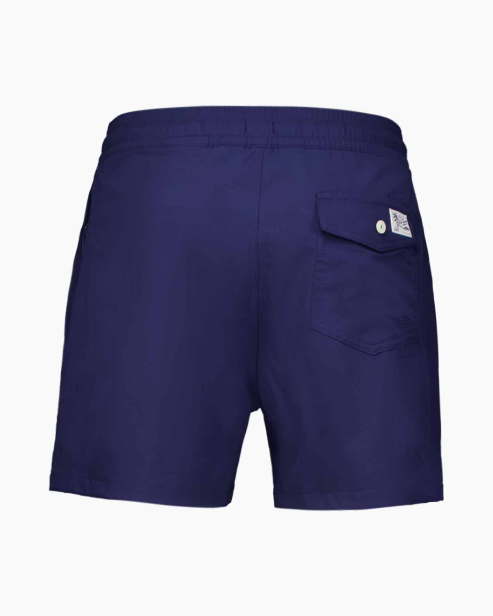 swim trunks, shorts, drawstring, navy, elastic waistband