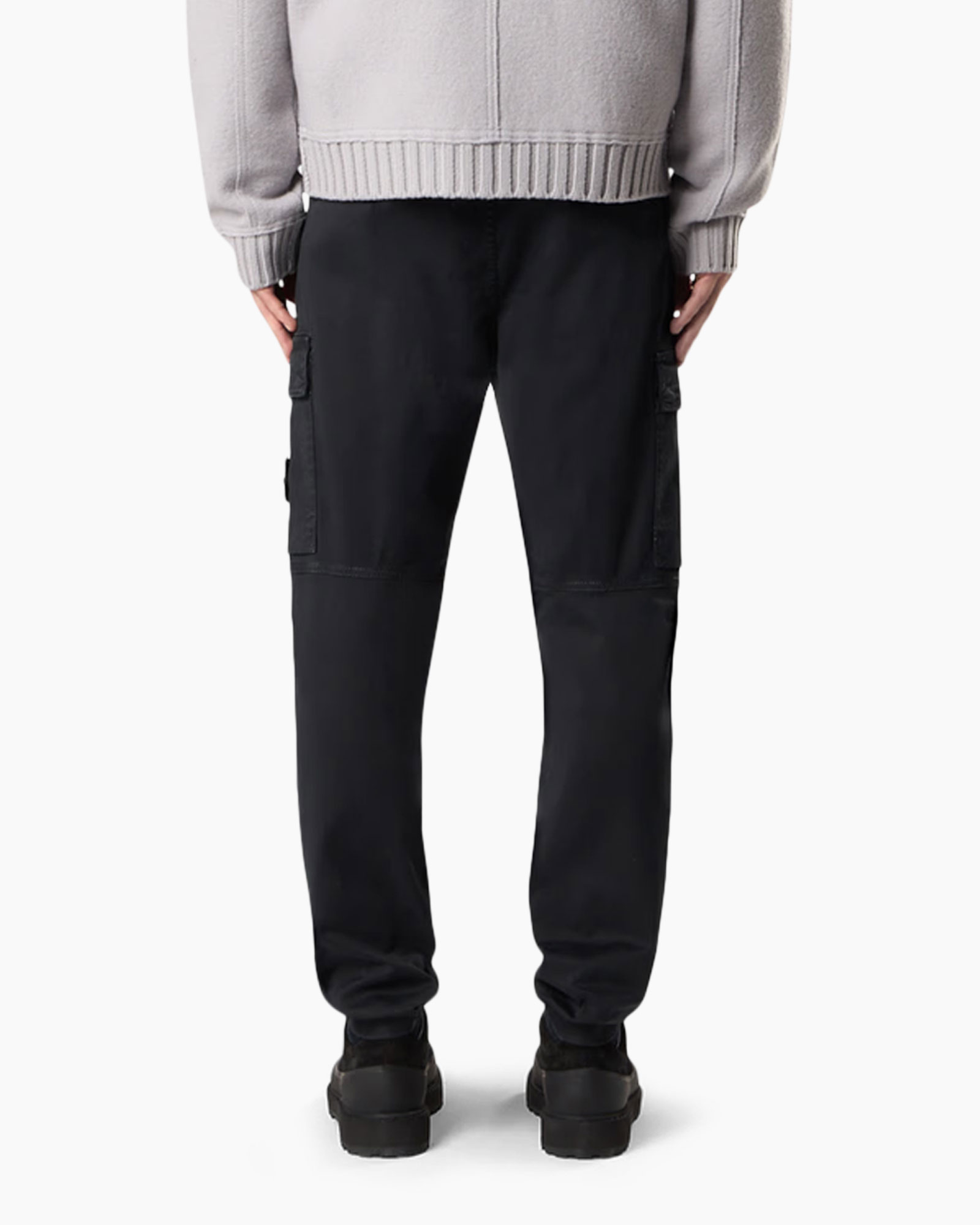pants, cargo pants, black, baggy, ankle-length