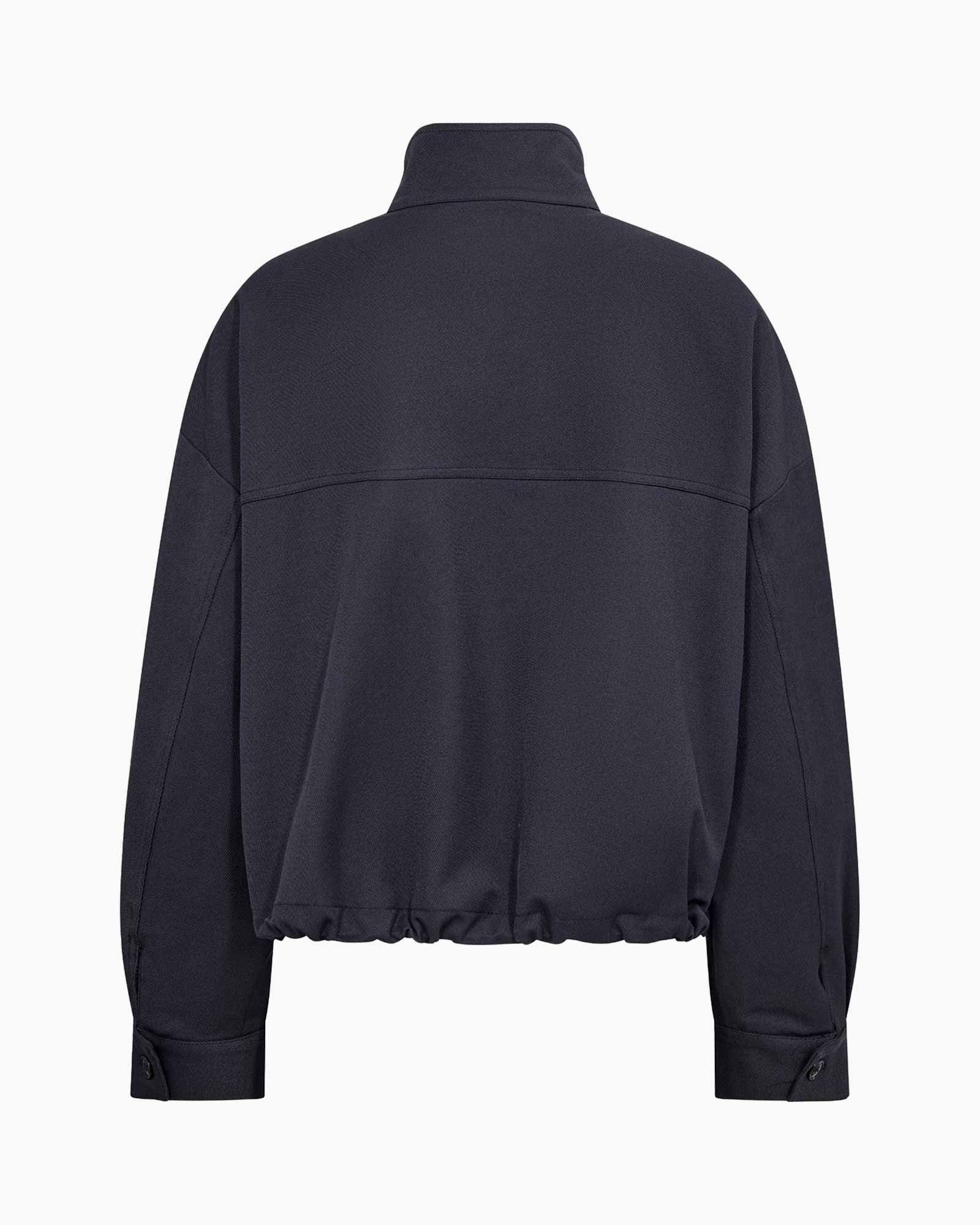 jacket, windbreaker, collar, long sleeves, elastic hem