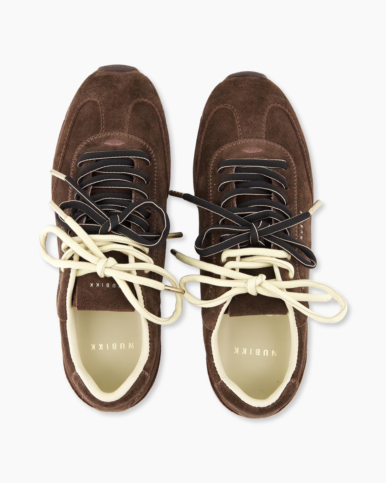 shoes, brown, suede, sneakers, laces