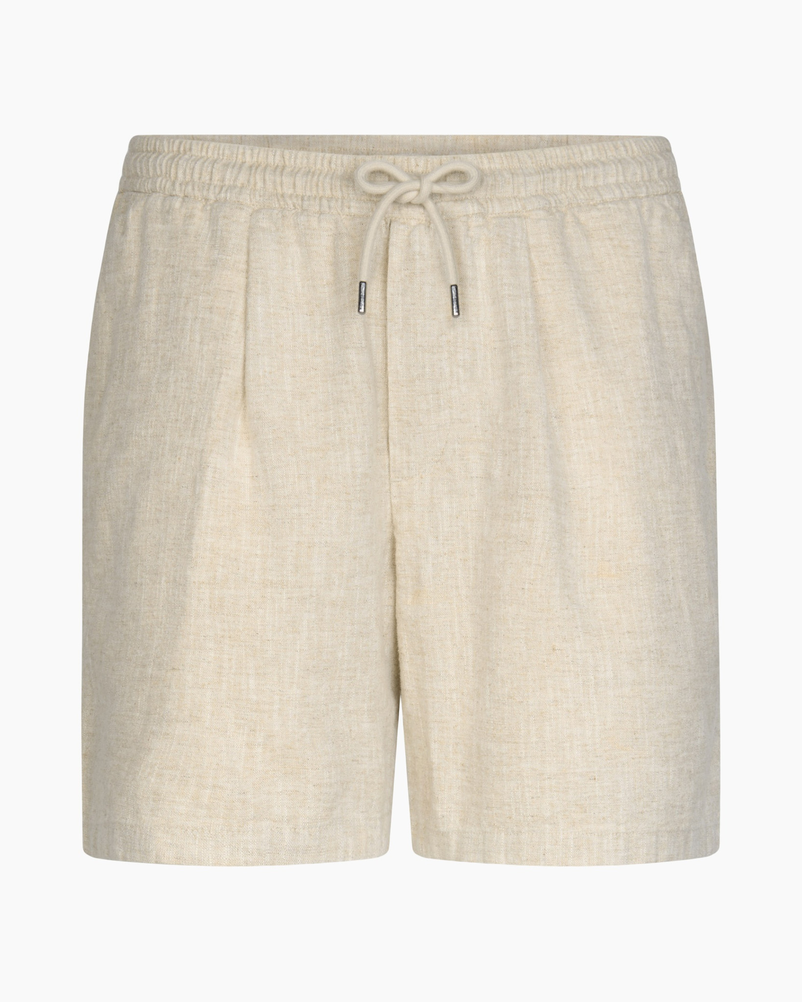 shorts, linen, beige, drawstring, elastic waistband