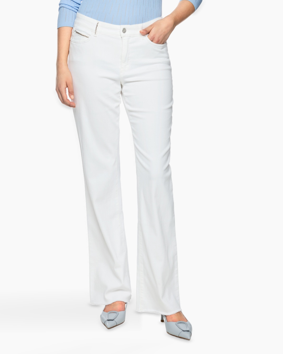 white pants, trousers, seasonless, full-length, wide-leg
