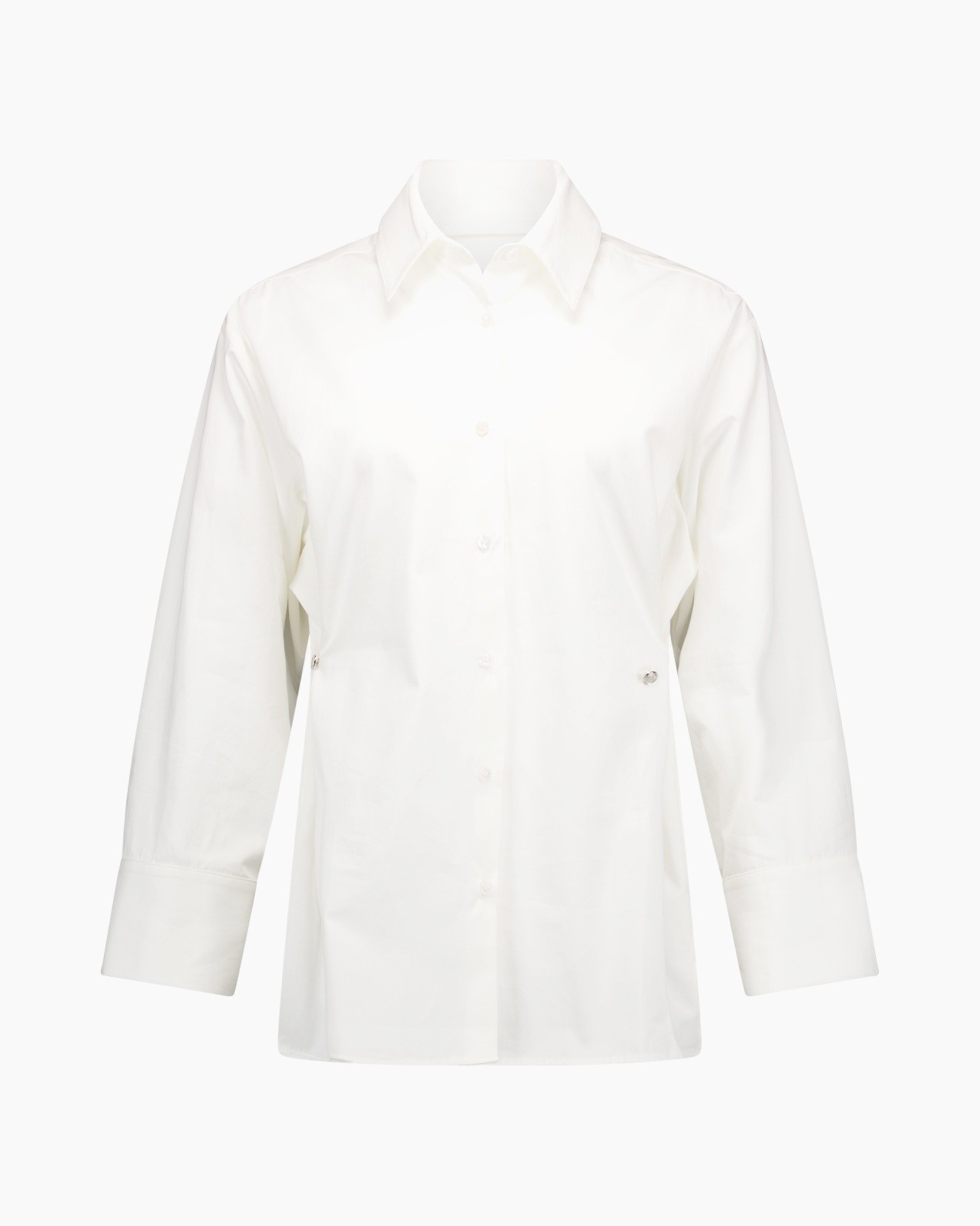 shirt, white, button-down, collar, long-sleeve