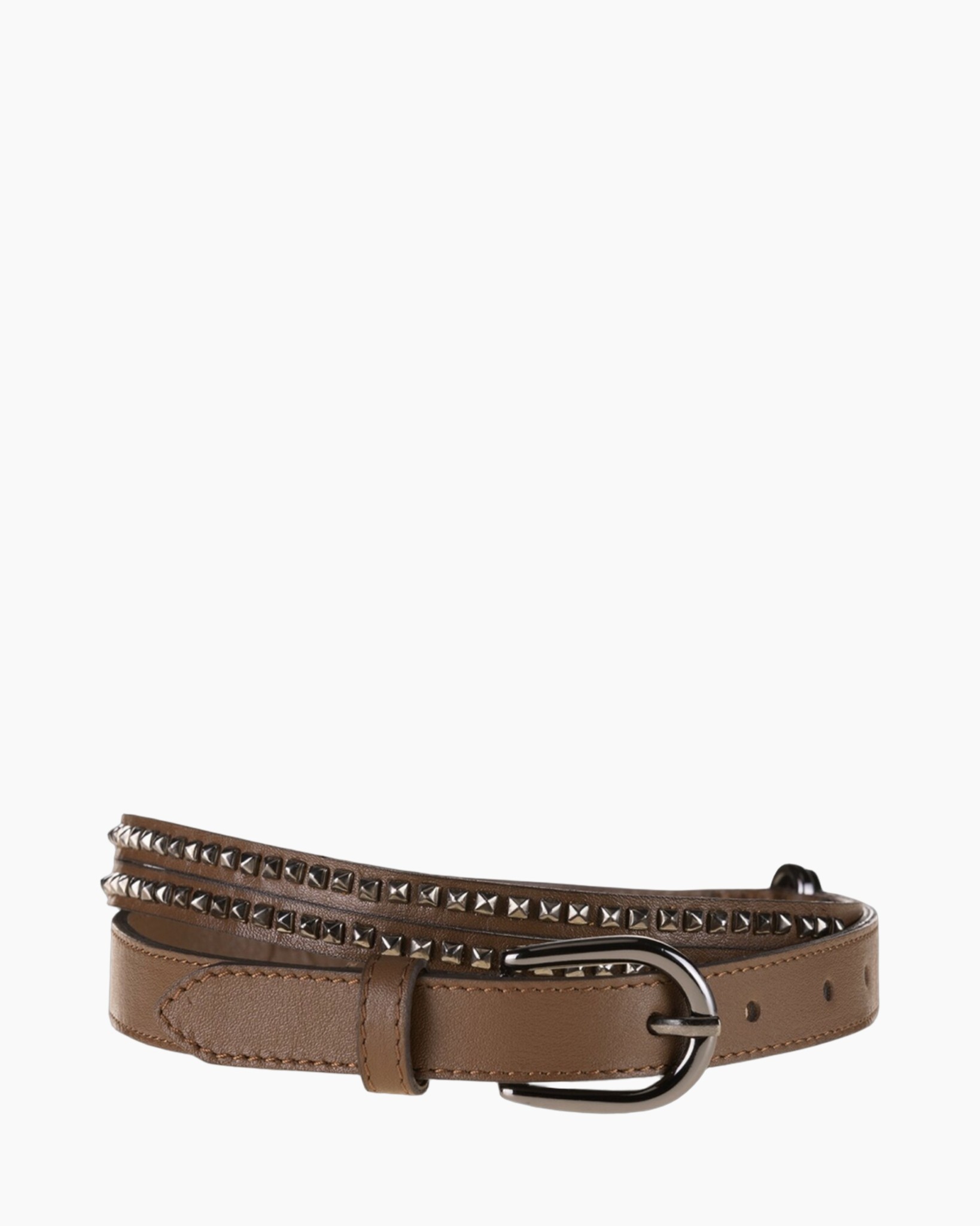 watchstrap, belt, leather, brown, studs