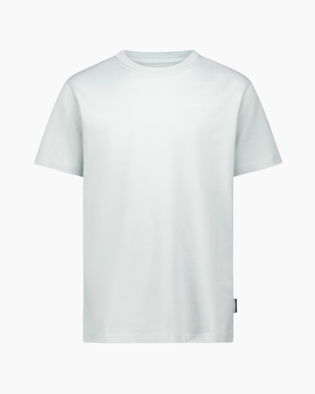 t-shirt, short sleeve, plain, light blue, crew neck