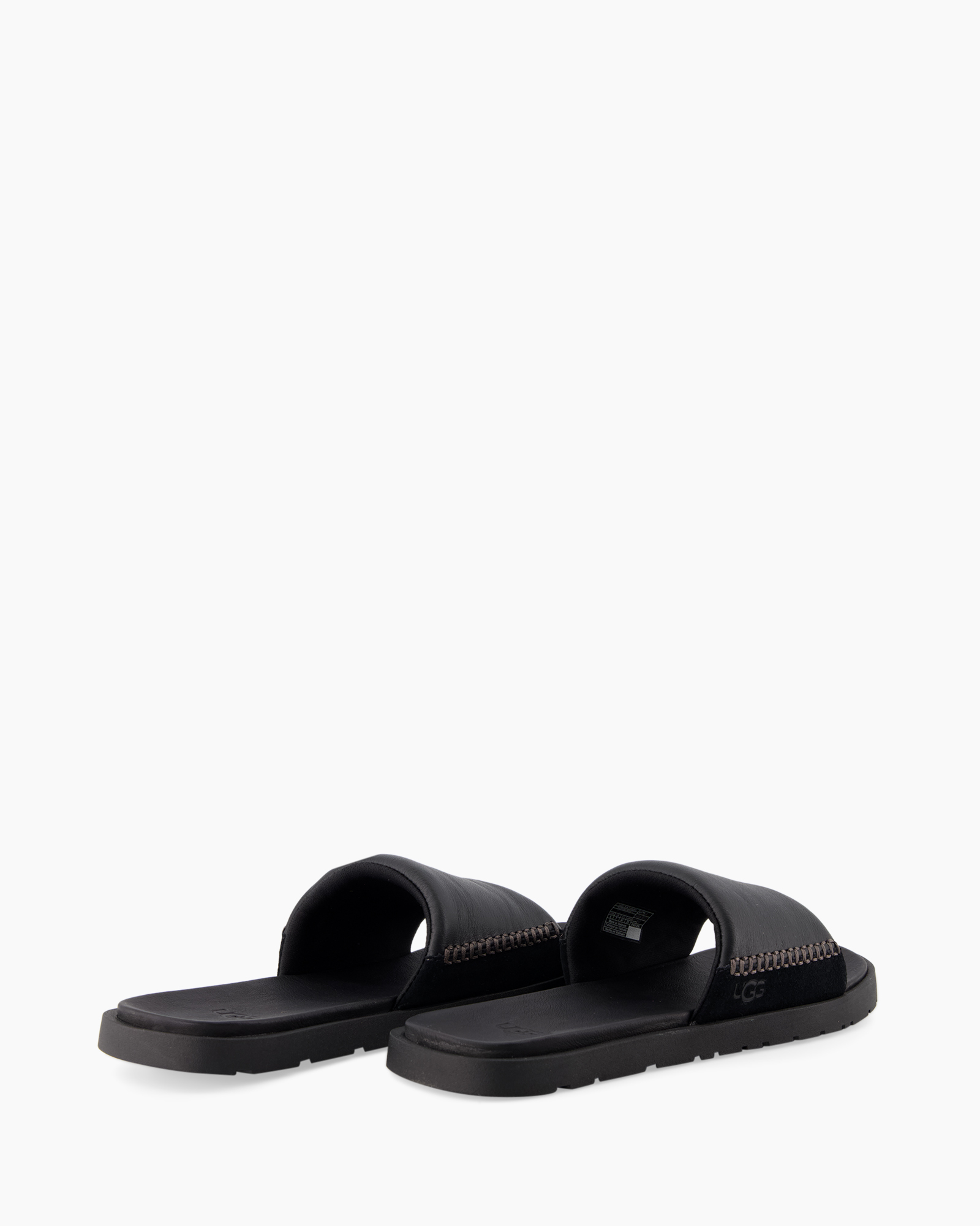 sliders, sandals, black, open-toe, casual