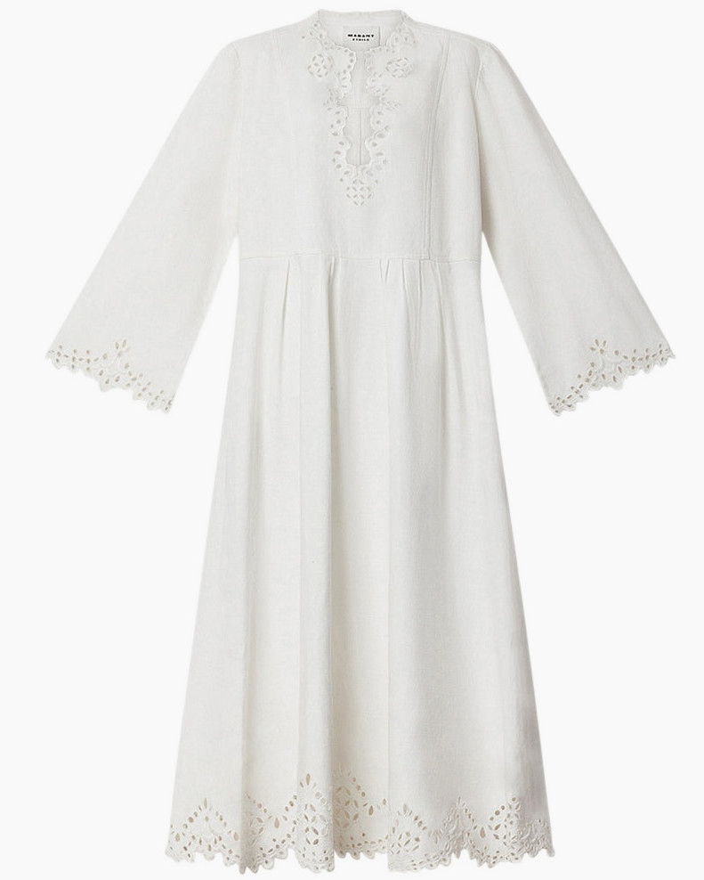 Blouse, Linen, Long Sleeve, Dress, Fashion