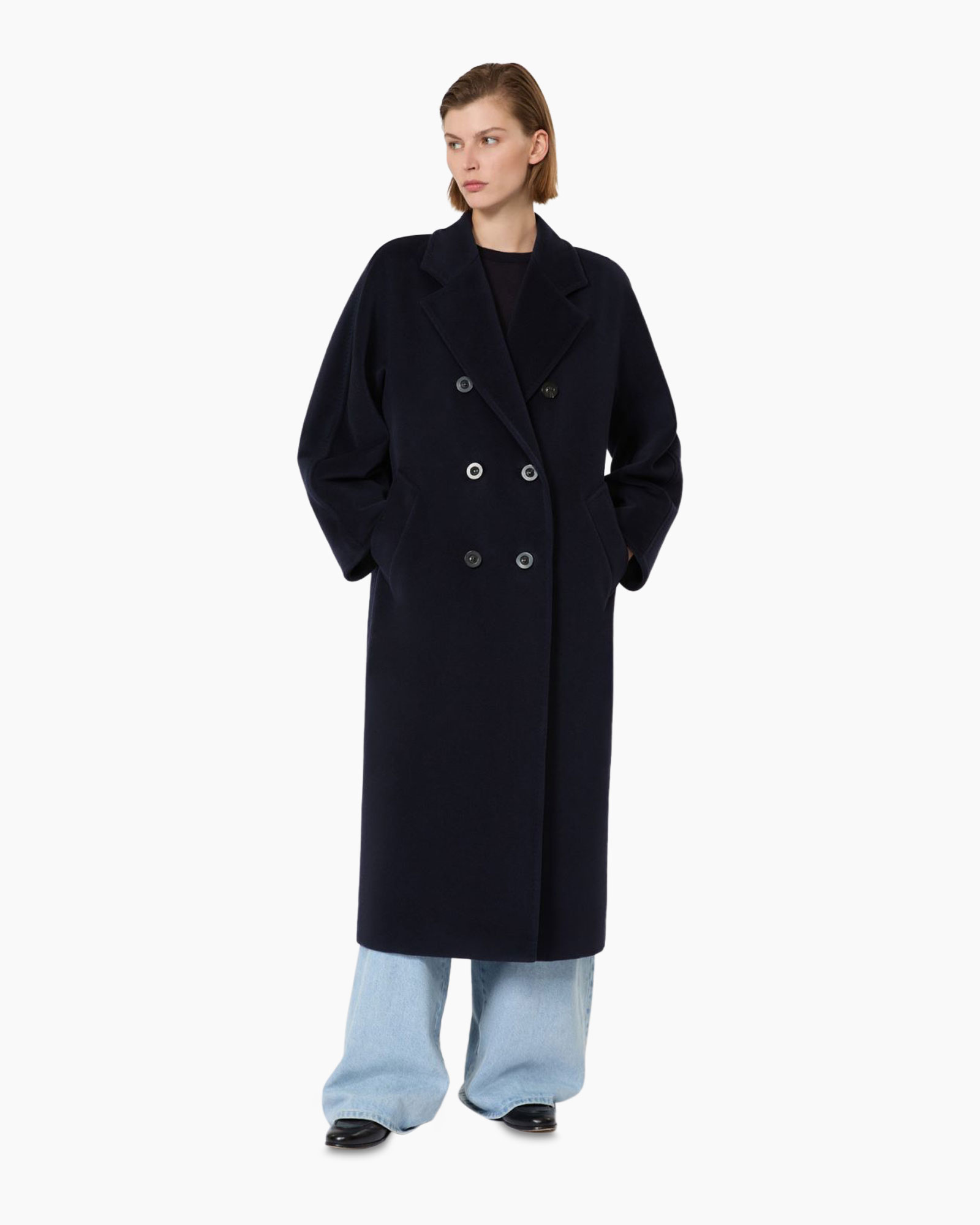 Mantel Madame Donker Blauw