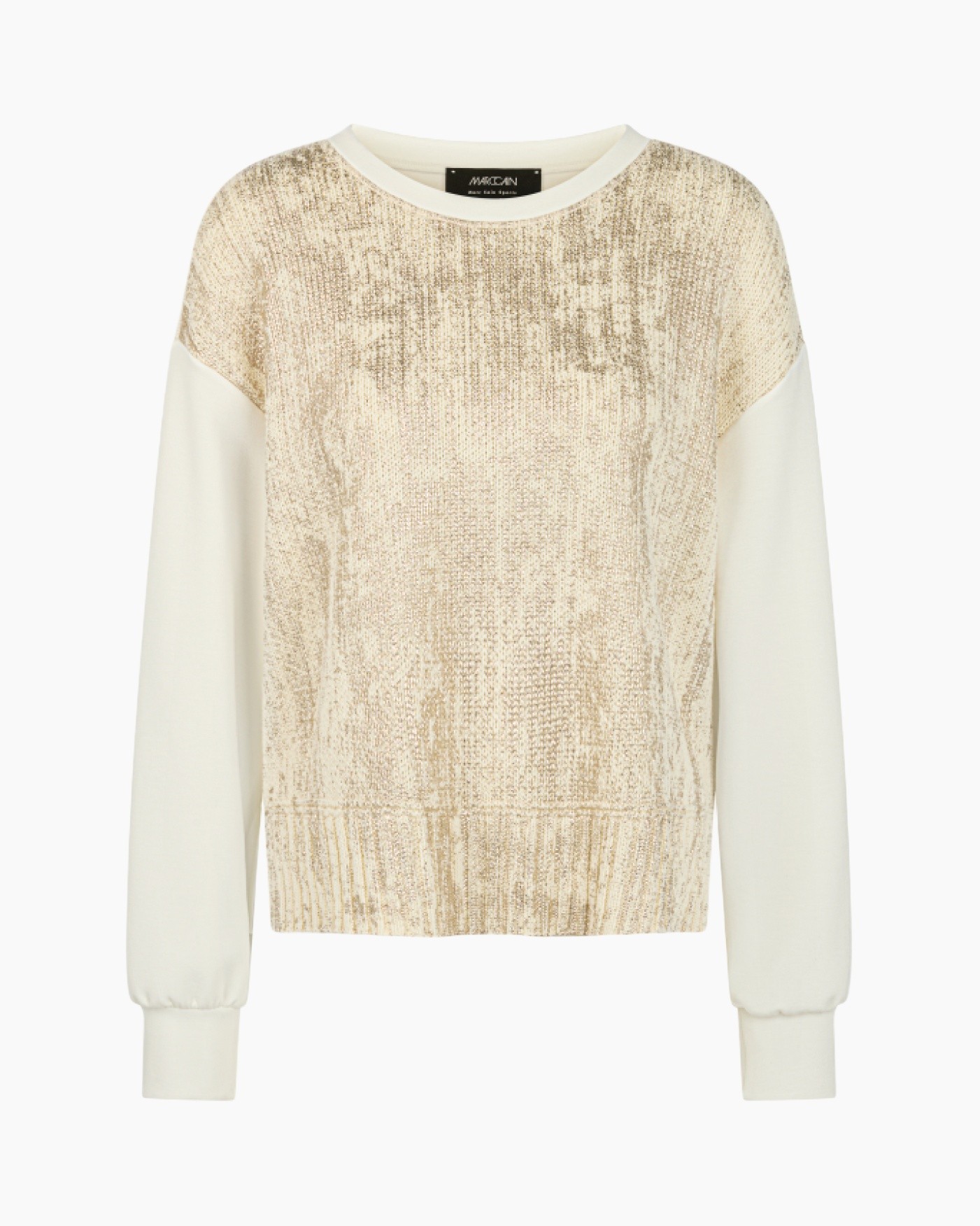 sweater, beige, crewneck, knit, long-sleeve