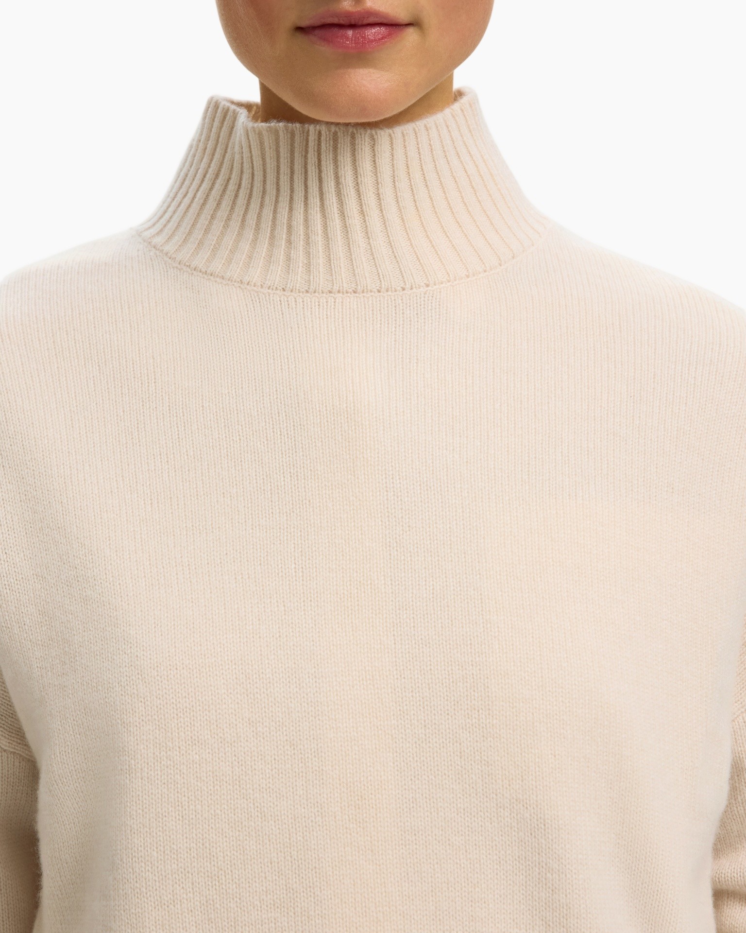 turtleneck, knit, beige, sweater, high-neck