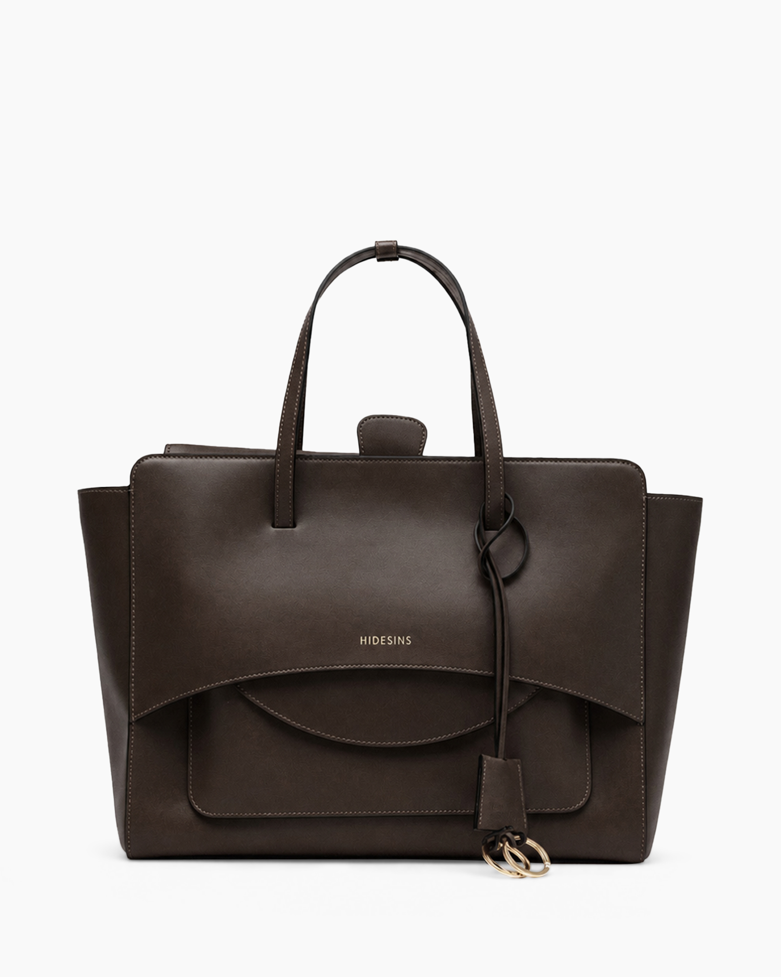 handbag, brown leather, top-handle, shoulder bag, metal hardware