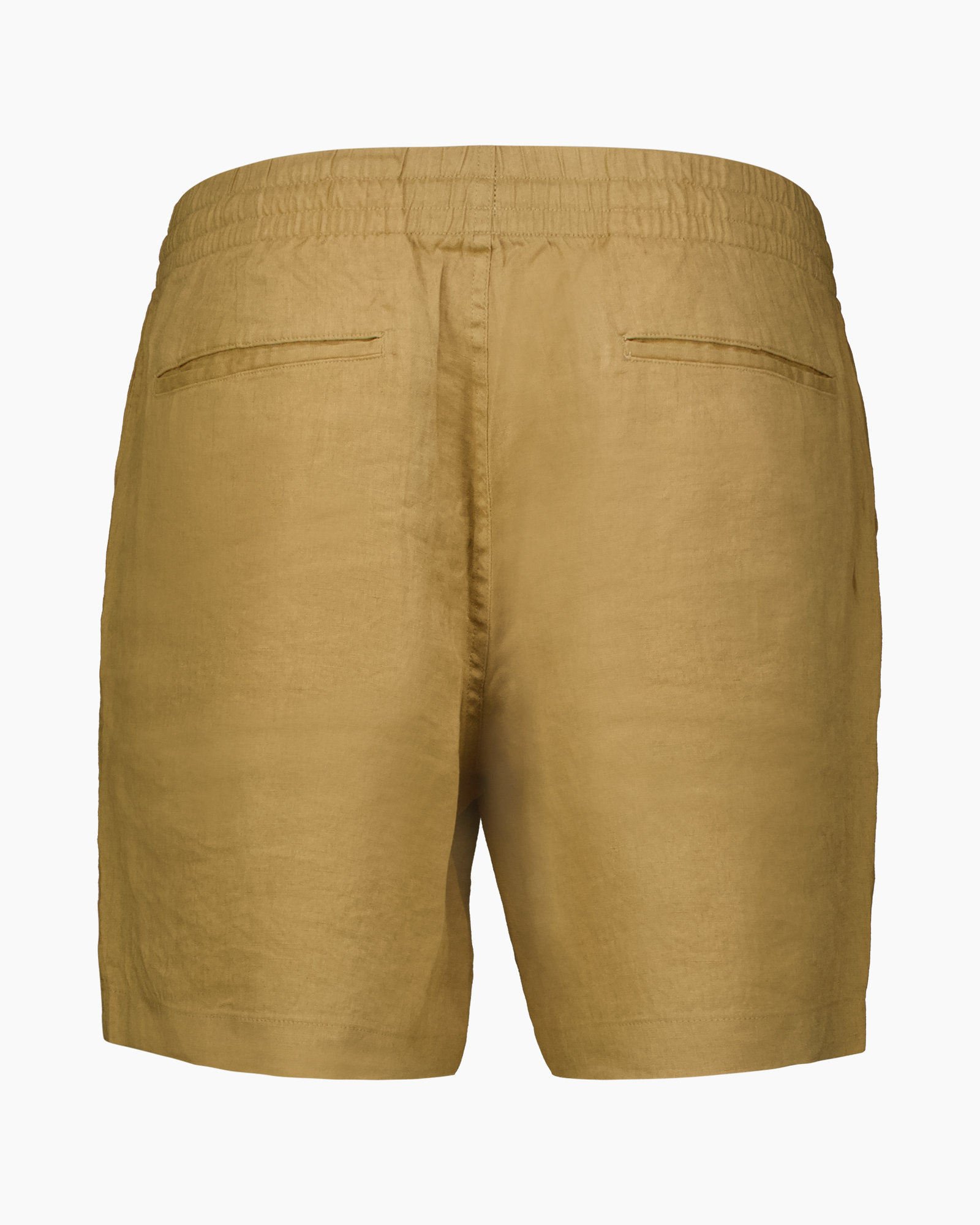 shorts, linen, drawstring, elastic waist, plain