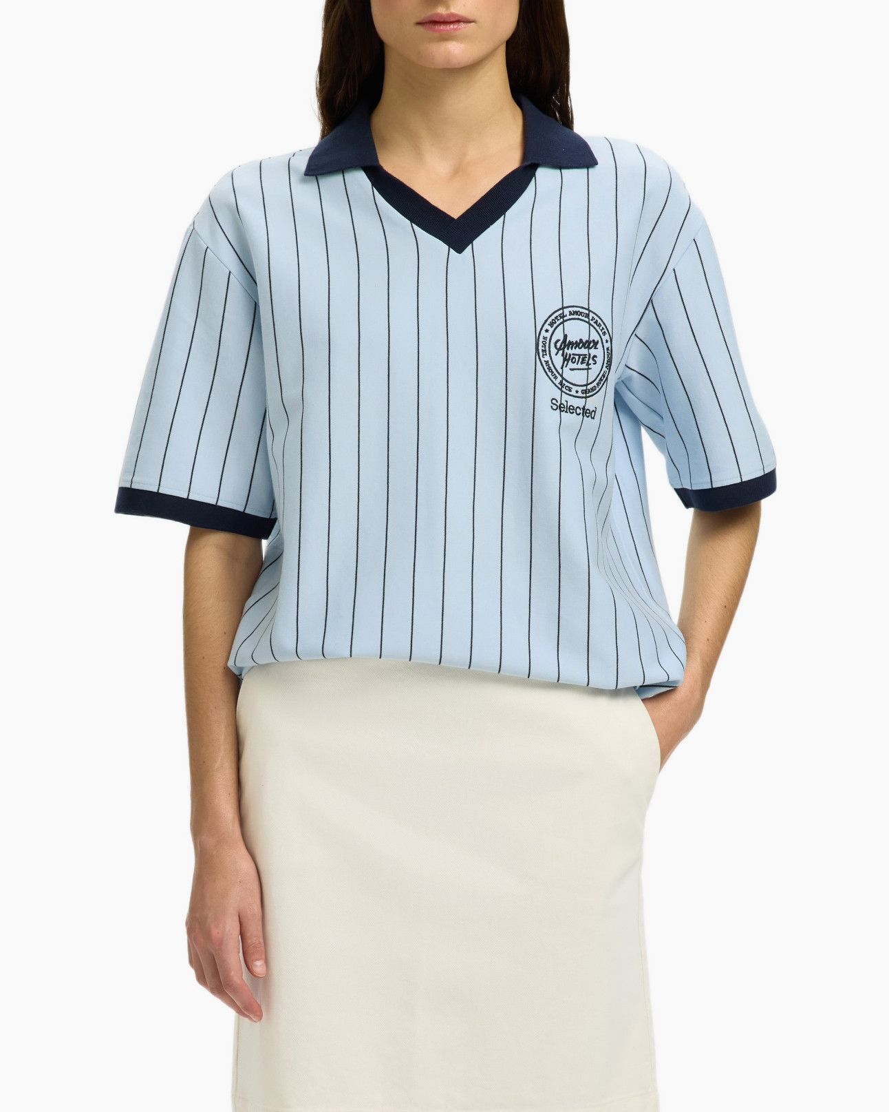 Blouse, Shirt, T-Shirt, Person, Woman
