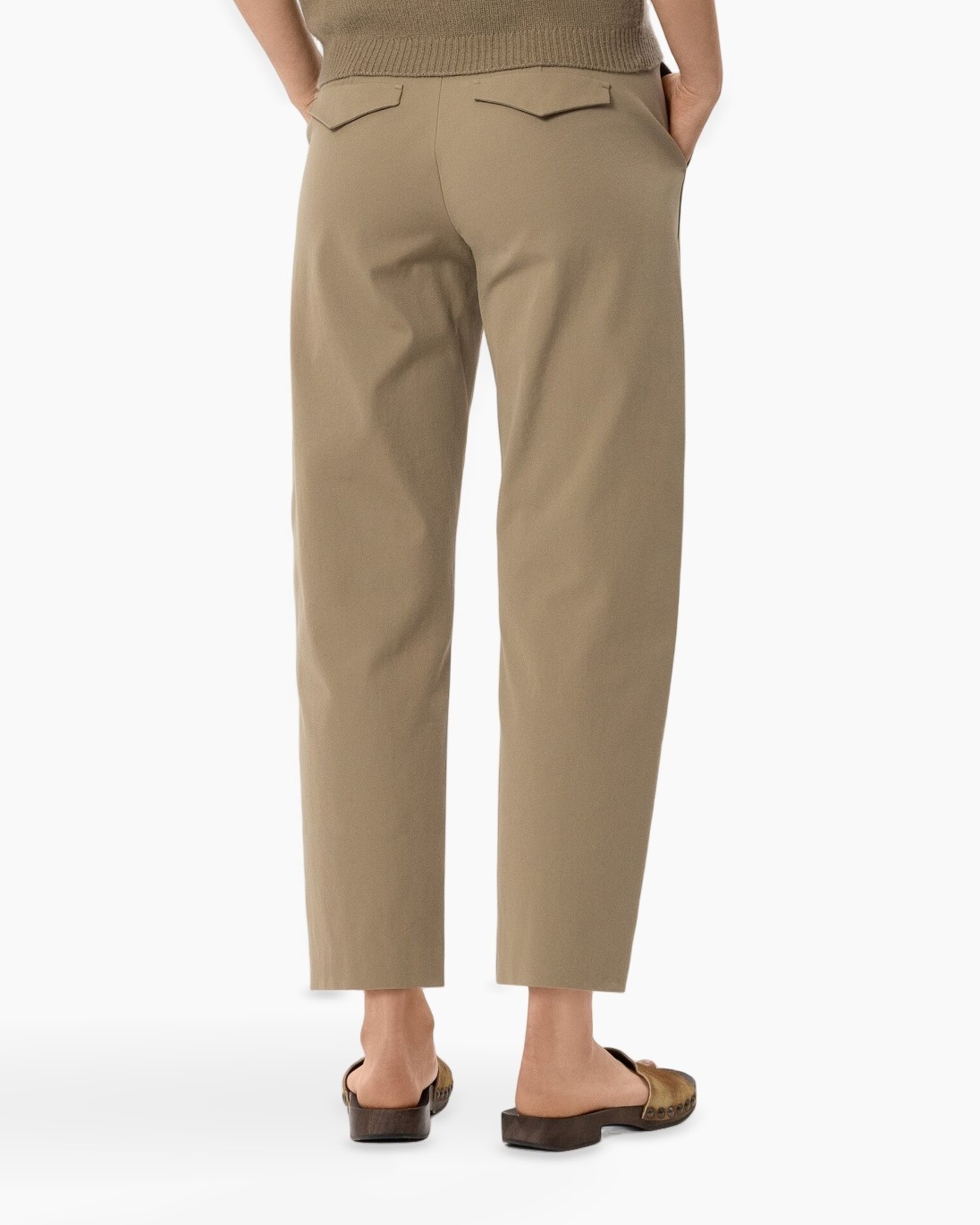 pants, khaki, twill, back-pocket, cropped, pants, khaki, twill, ankle-length, back pockets