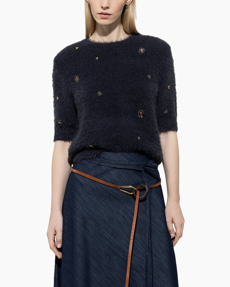 Trui 128670/5349-0 Donker Blauw