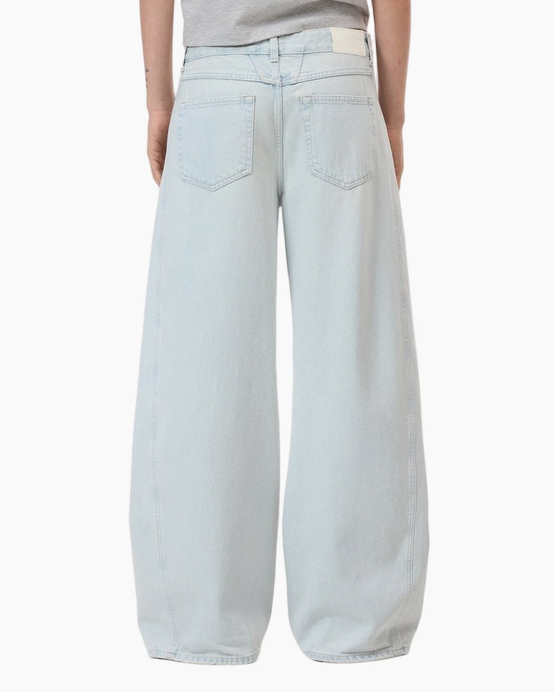 wide-leg, jeans, light-wash, back-pocket, pants
