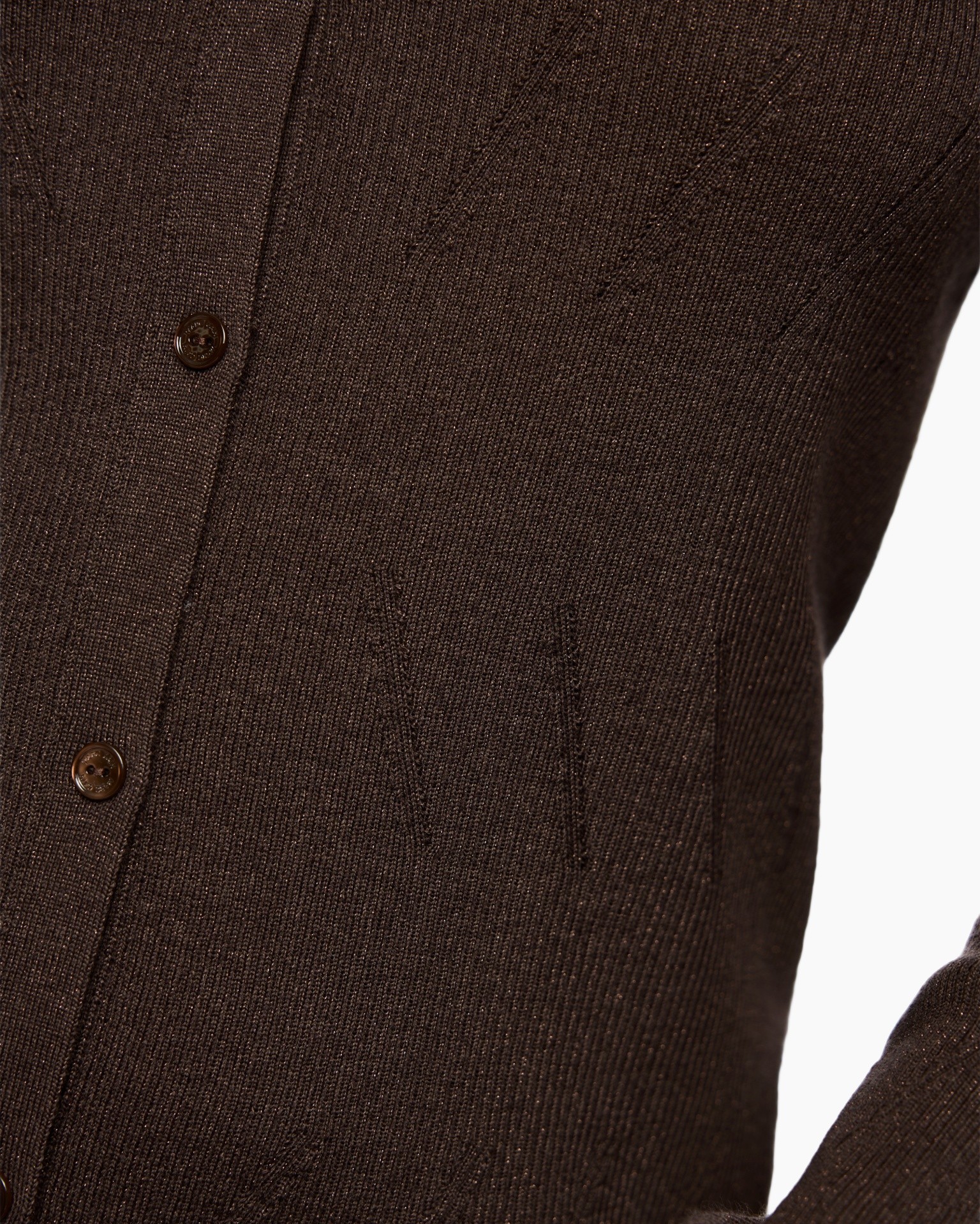 cardigan, brown, knitted, buttons, long-sleeve