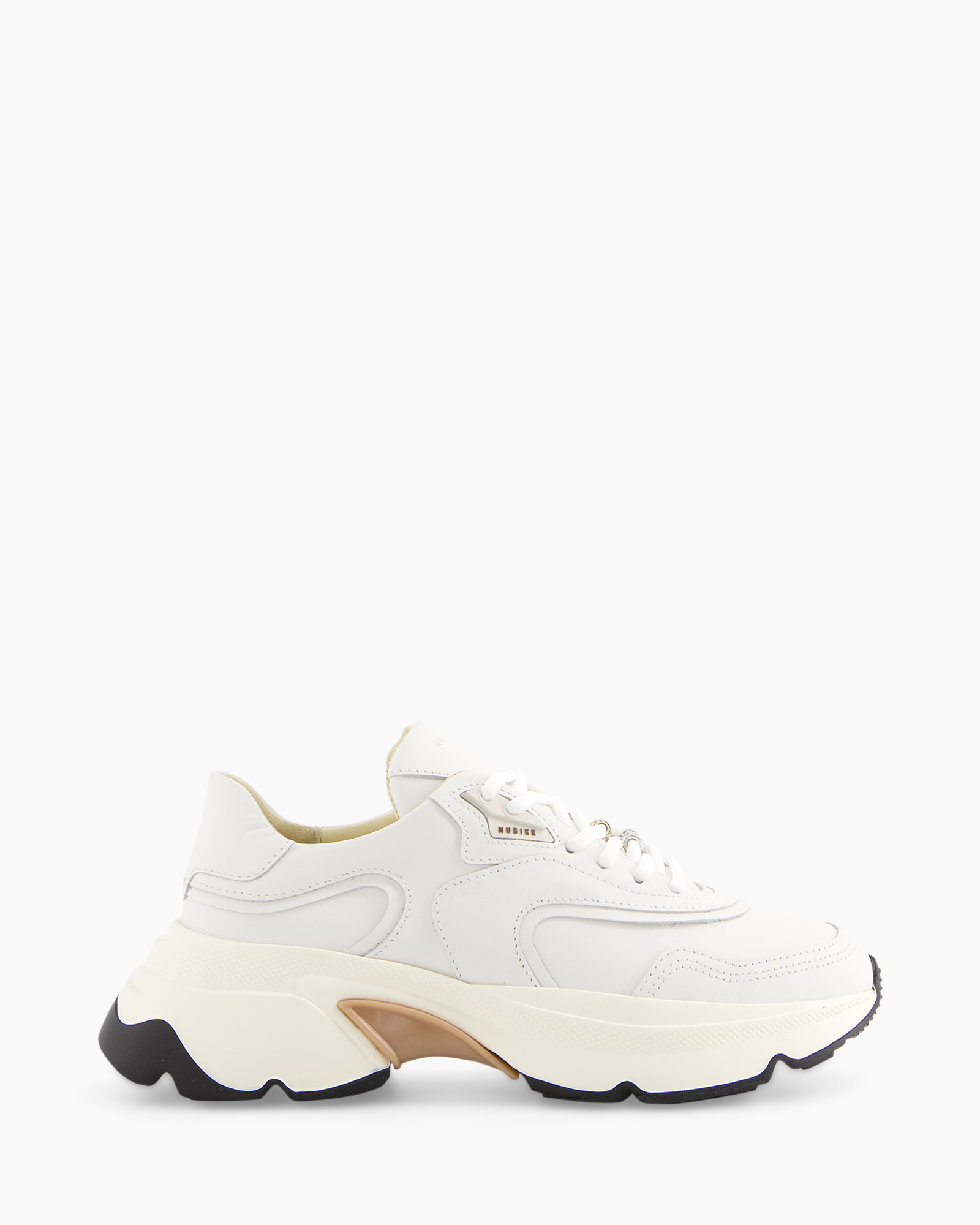 sneaker, white, chunky, leather, shoe
