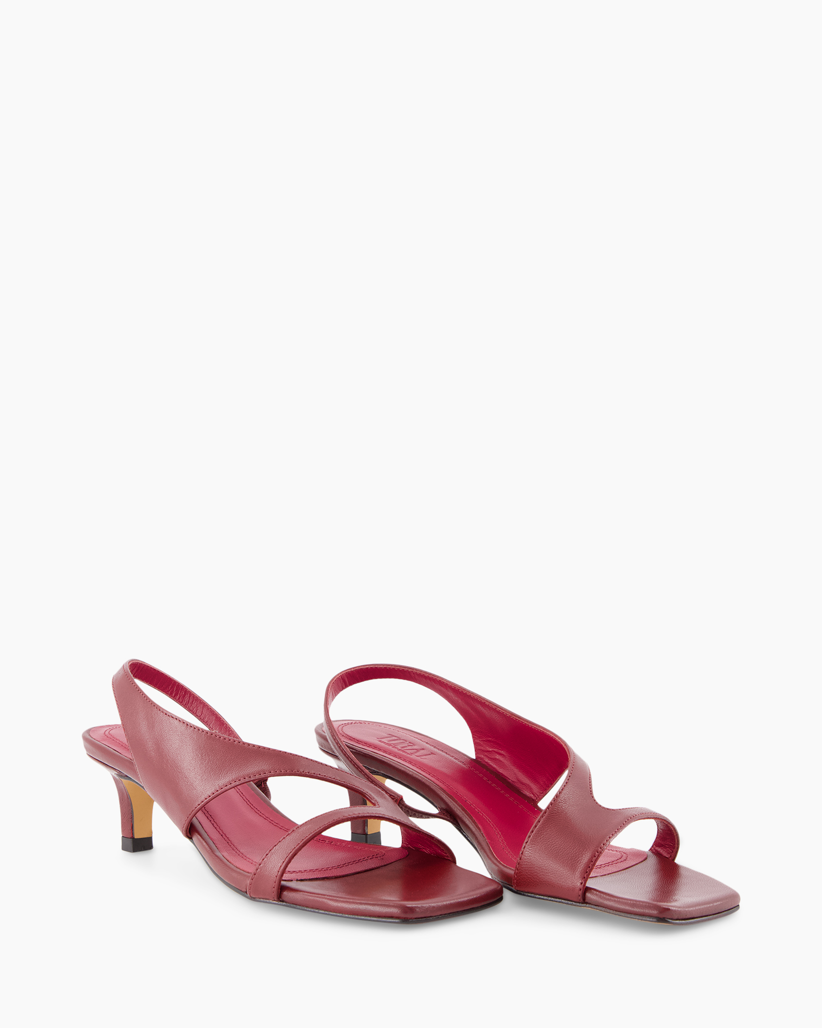 sandals, heels, red, open-toe, slingshot?