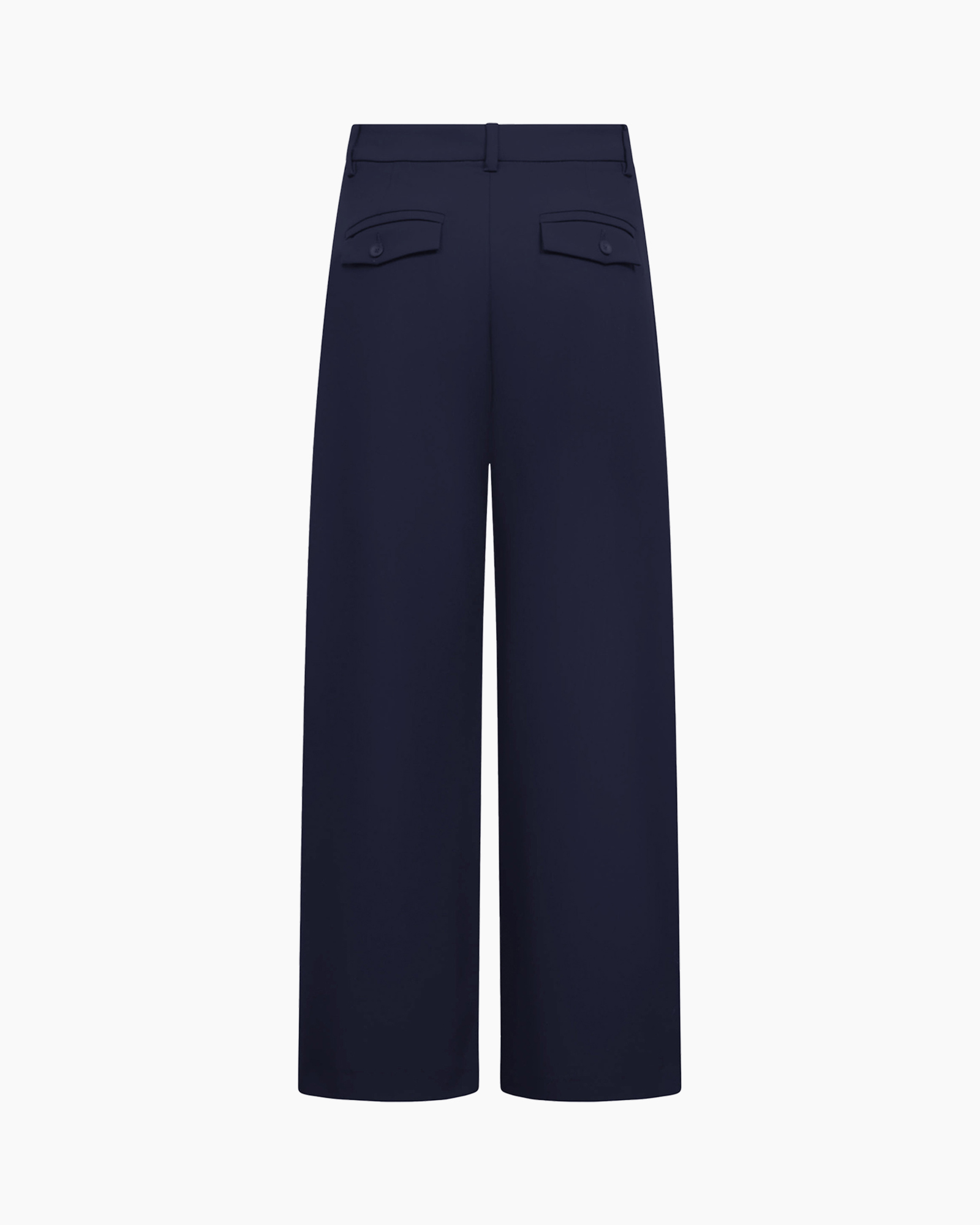 pants, trousers, wide-leg, navy, plain