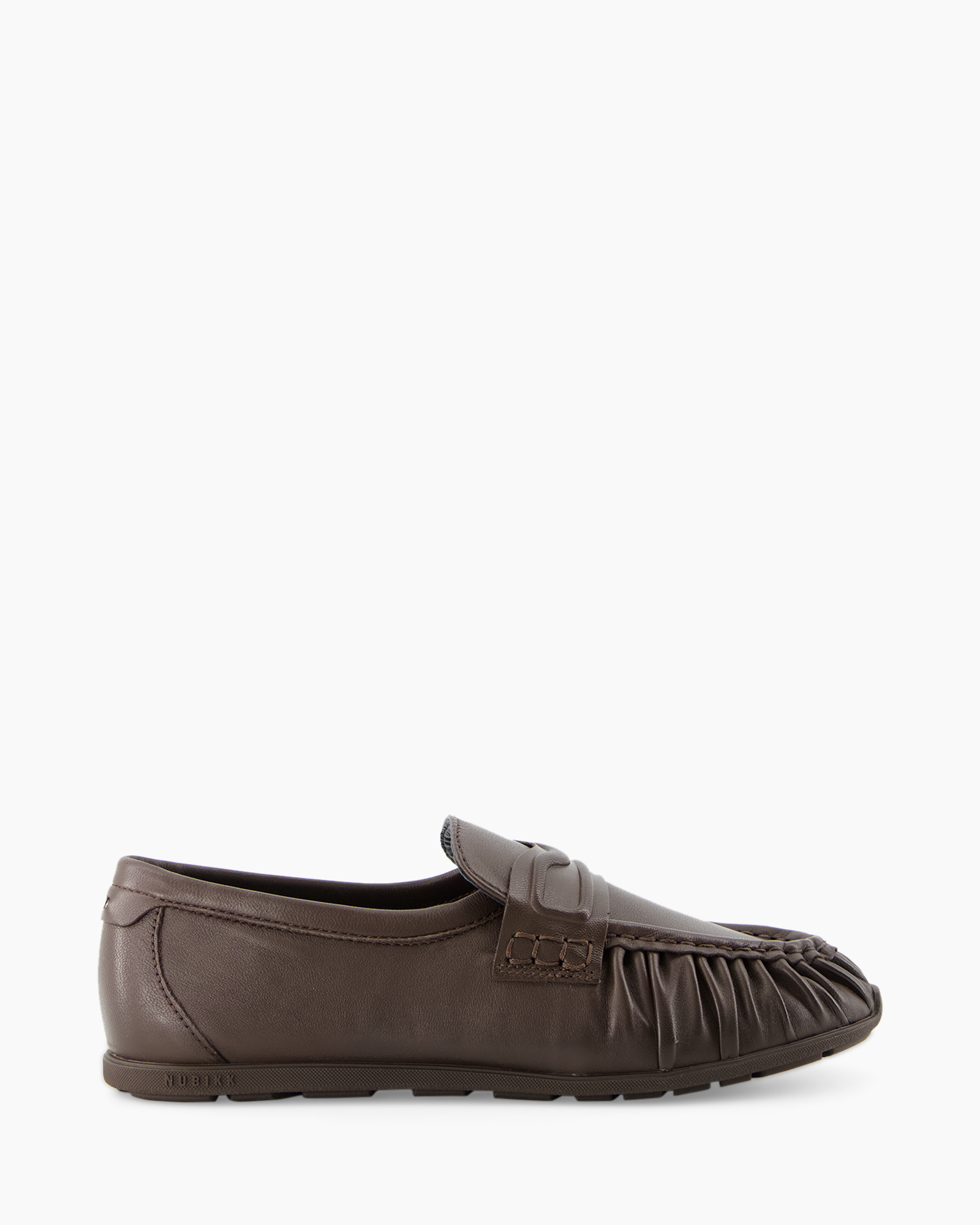 loafer, moccasin, slip-on, brown, leather