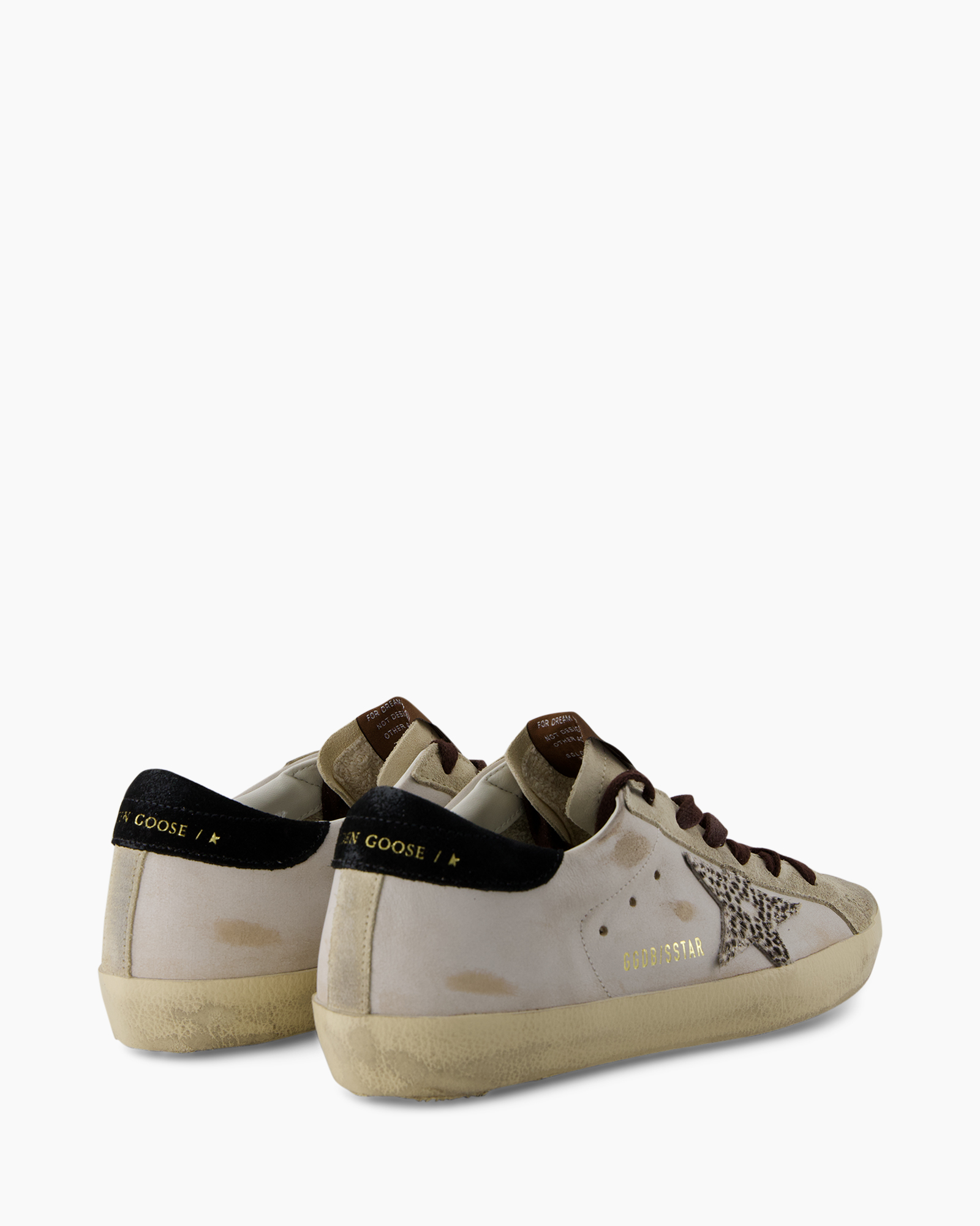 sneakers, low-top, leather, beige, studded pattern