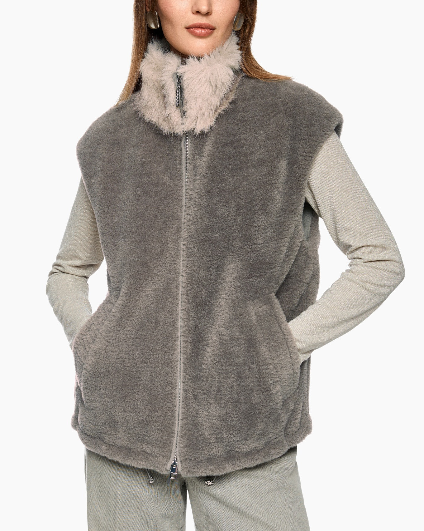 Vest Zc 37.01 W63 midden grijs