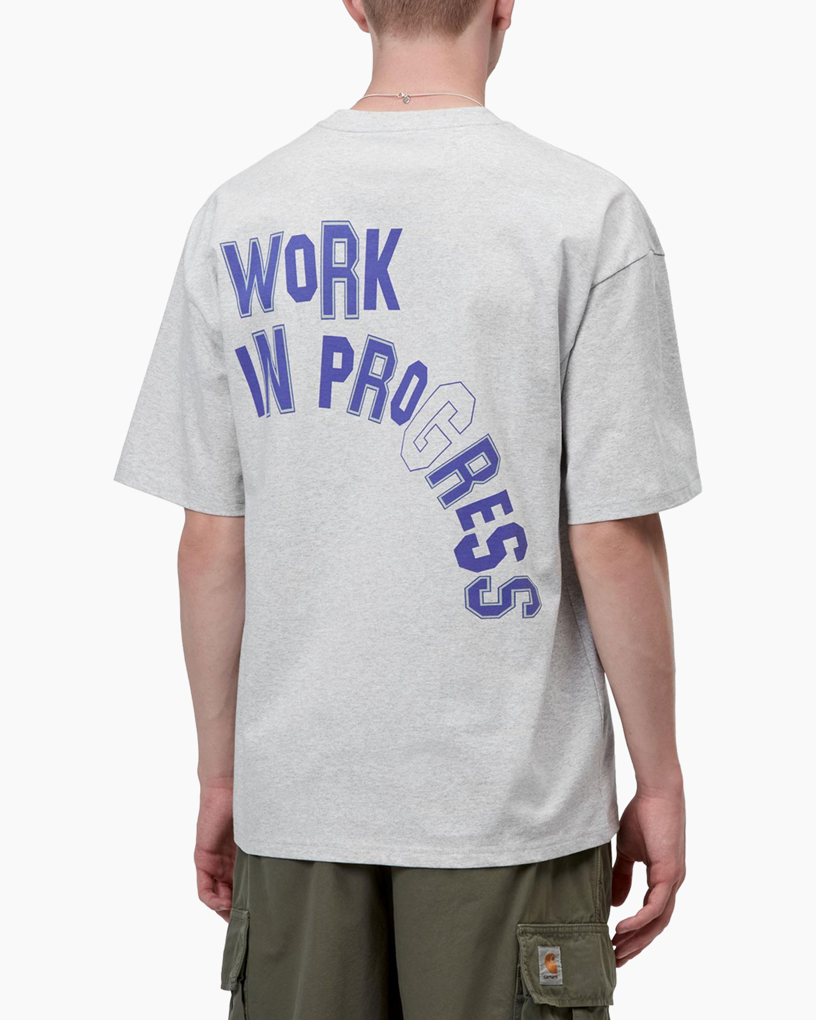 t-shirt, short sleeve, grail logo, gray, casual