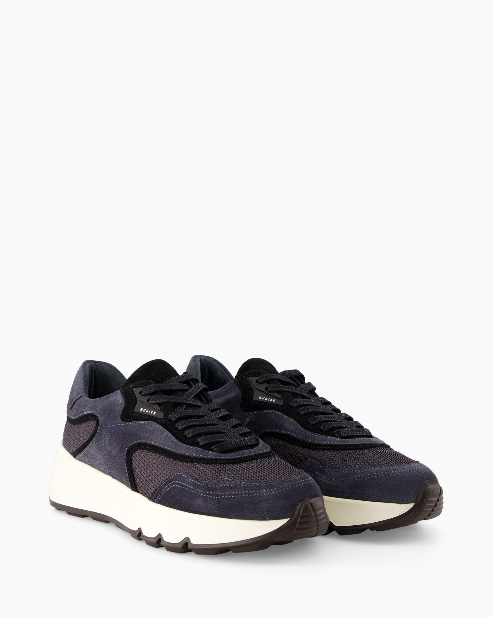 sneakers, athletic shoes, navy, mesh, rubber outsole