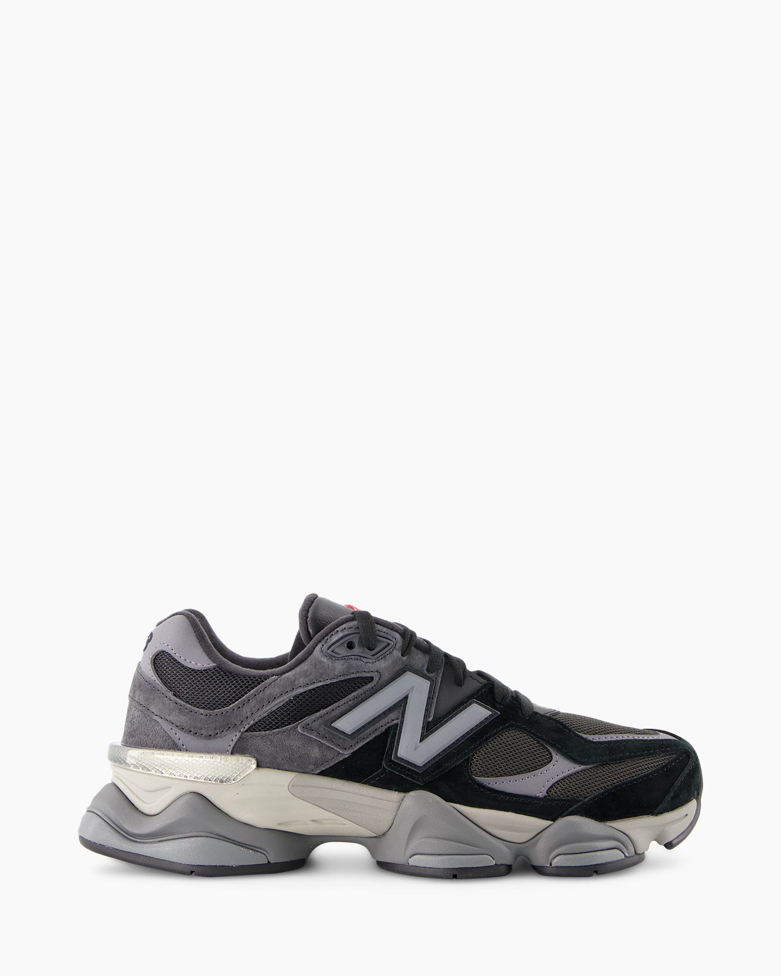 sneaker, athletic shoe, mesh, suede, gray