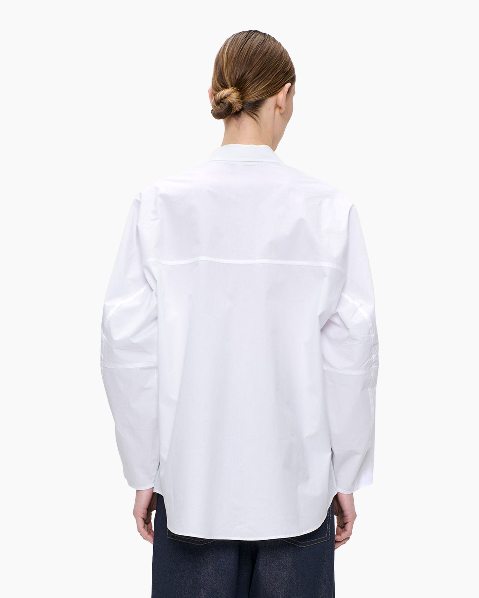 shirt, white shirt, button-down, long sleeve, casual fit