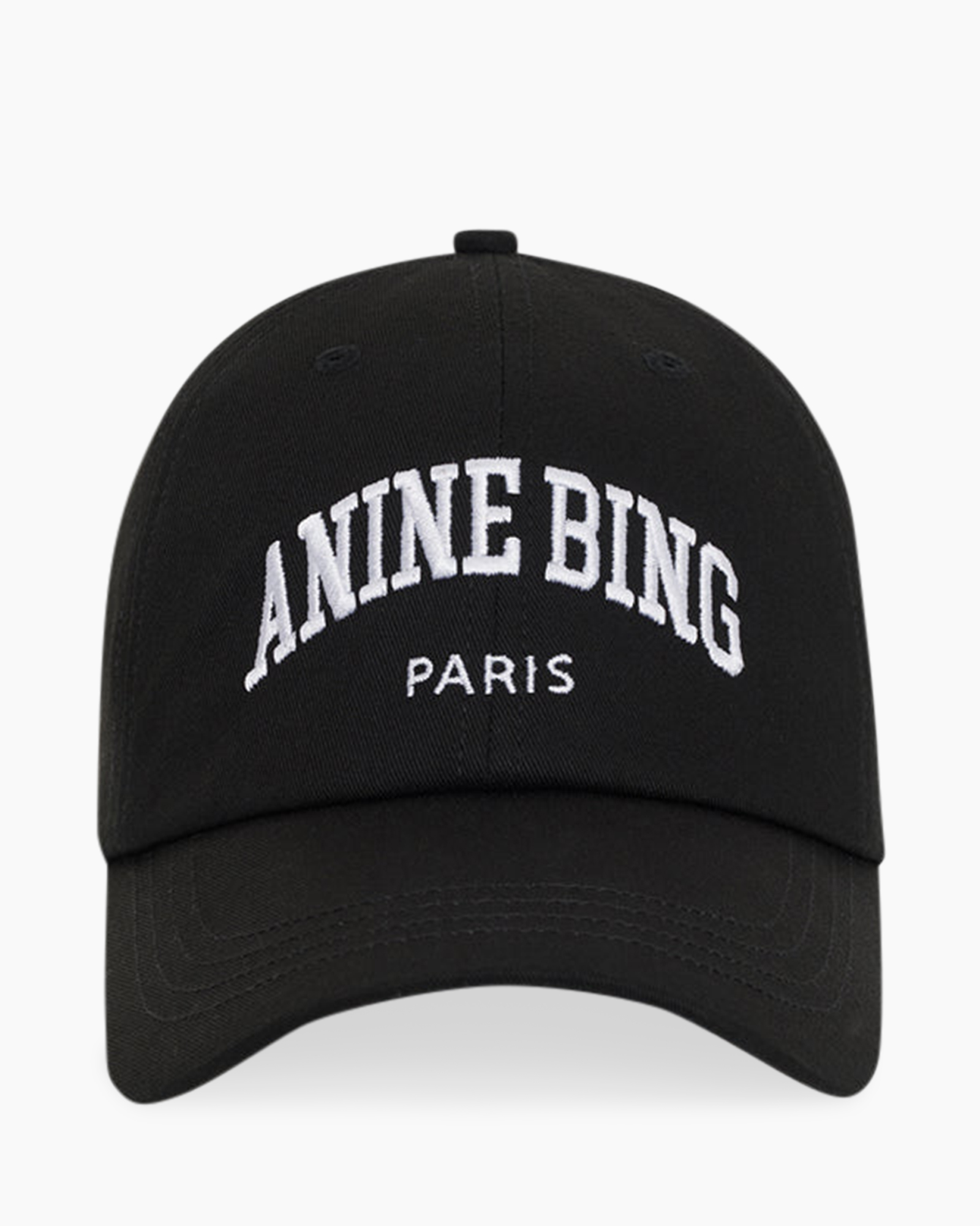 baseball cap, black cap, embroidery, adjustable strap, Paris