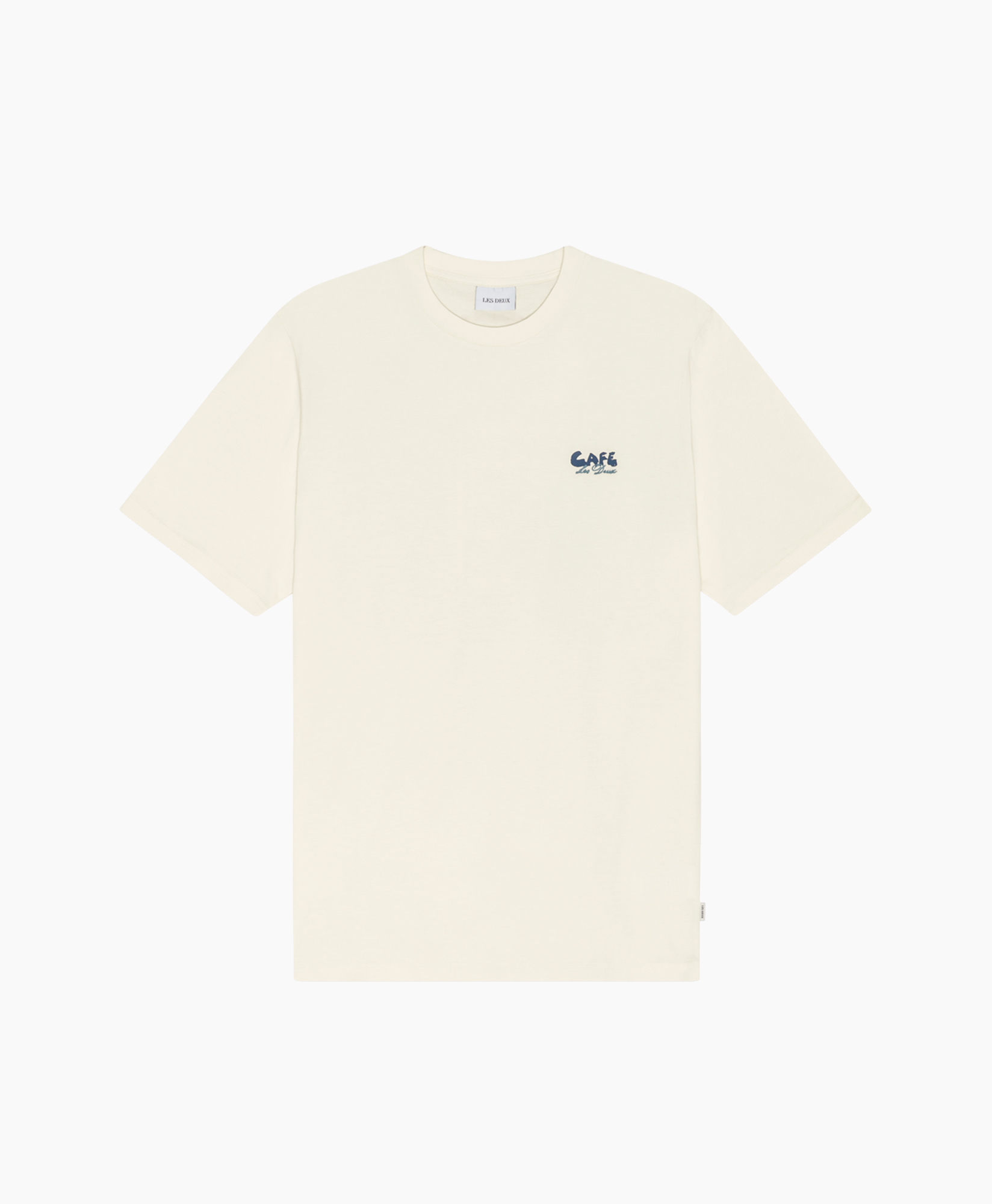 tshirt, cream, short-sleeve, crew-neck, small-logo