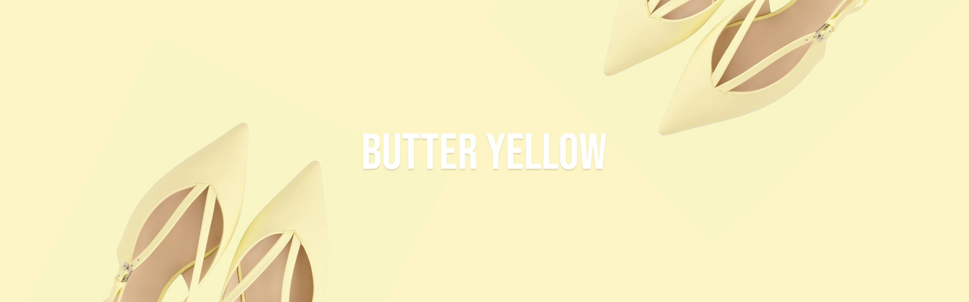 yellow, butter, shoes, high-heel, pointed-toe