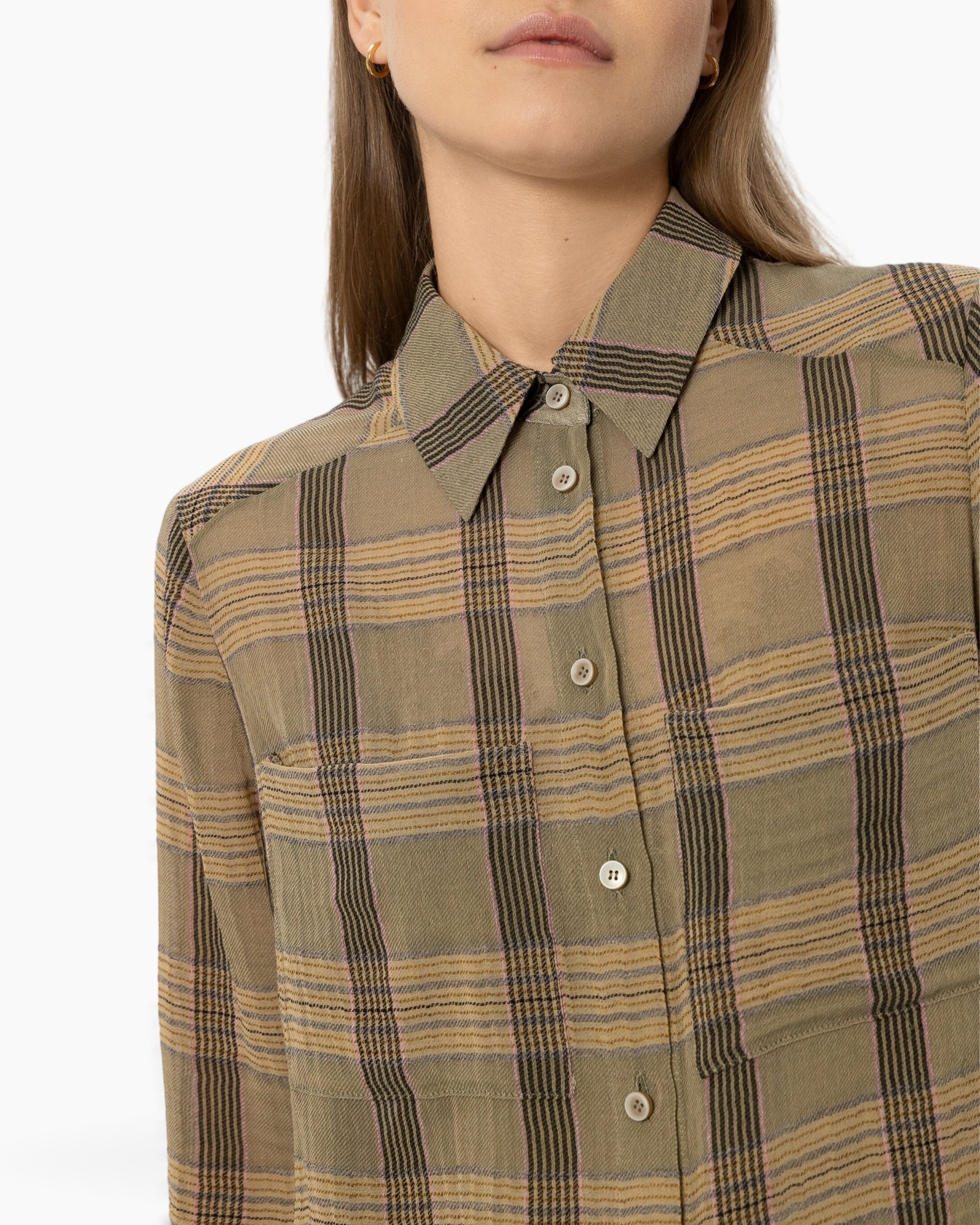 plaid, shirt, button-down, flannel, collar