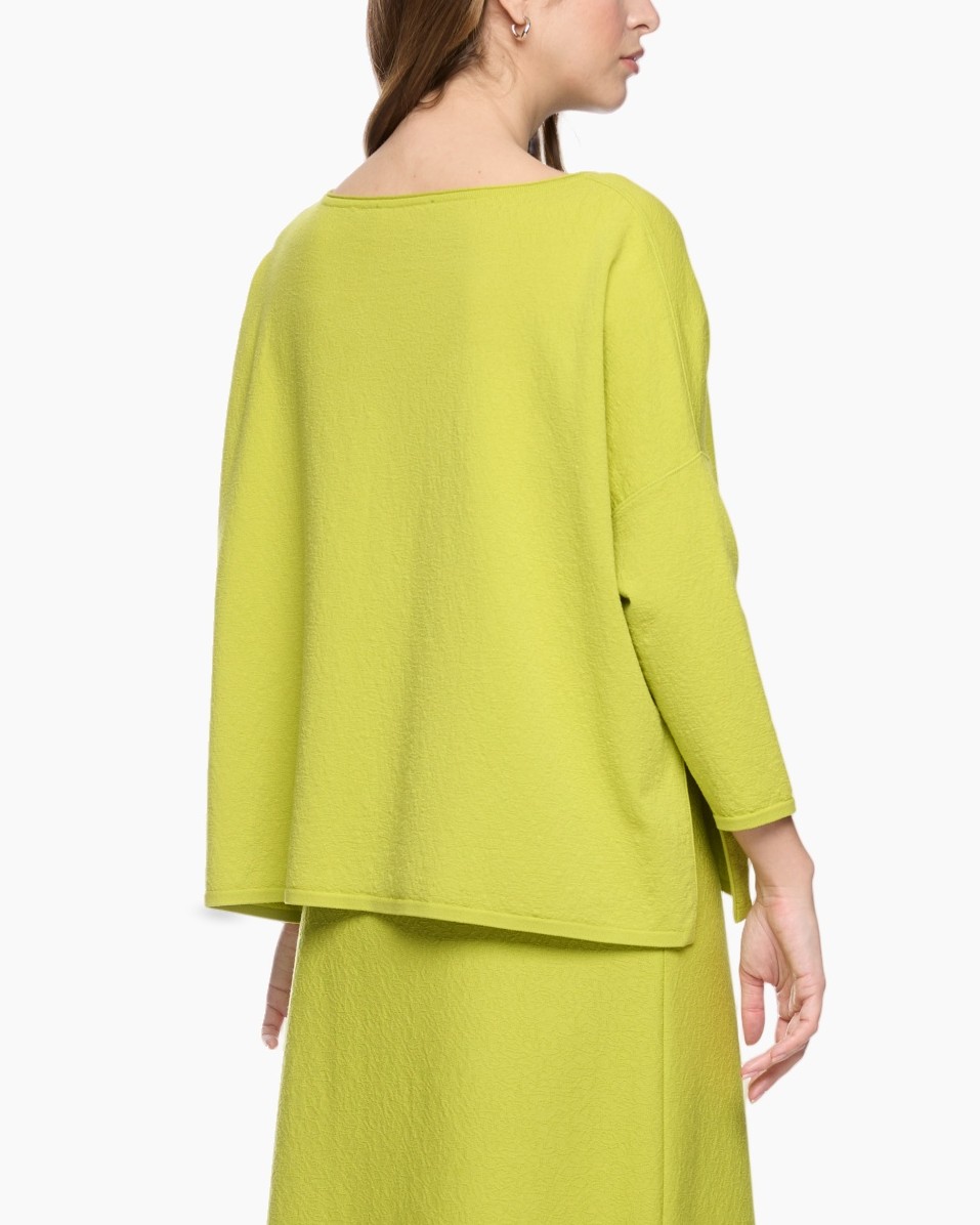 long-sleeve, loose-fit, lime, tunic, knit