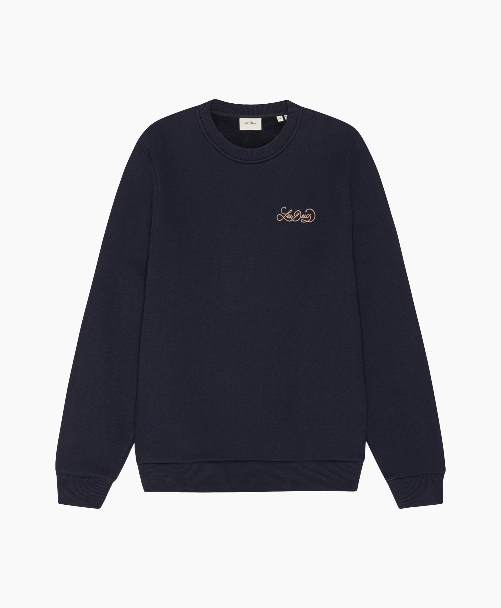 sweatshirt, navy, crew-neck, embroidery, long-sleeve