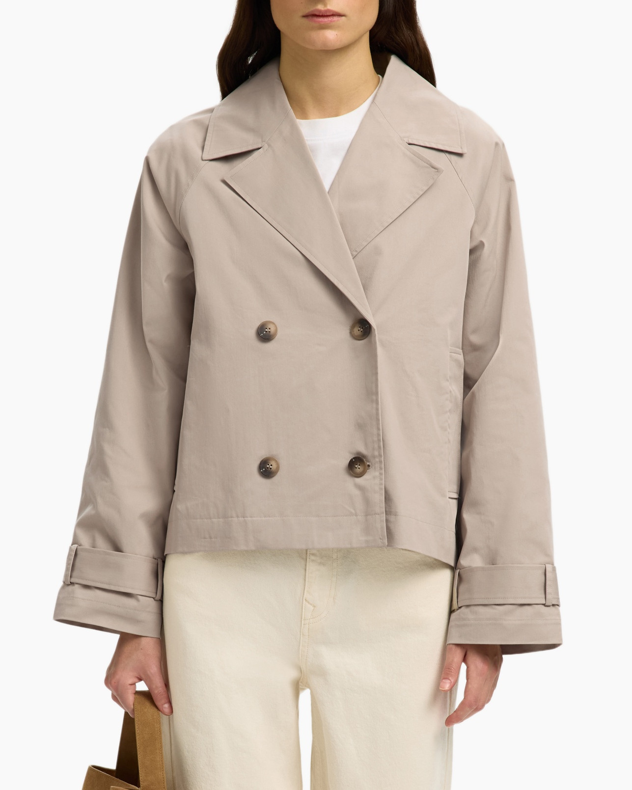 Jack New Cilo Short Trenchcoat #s Ecru