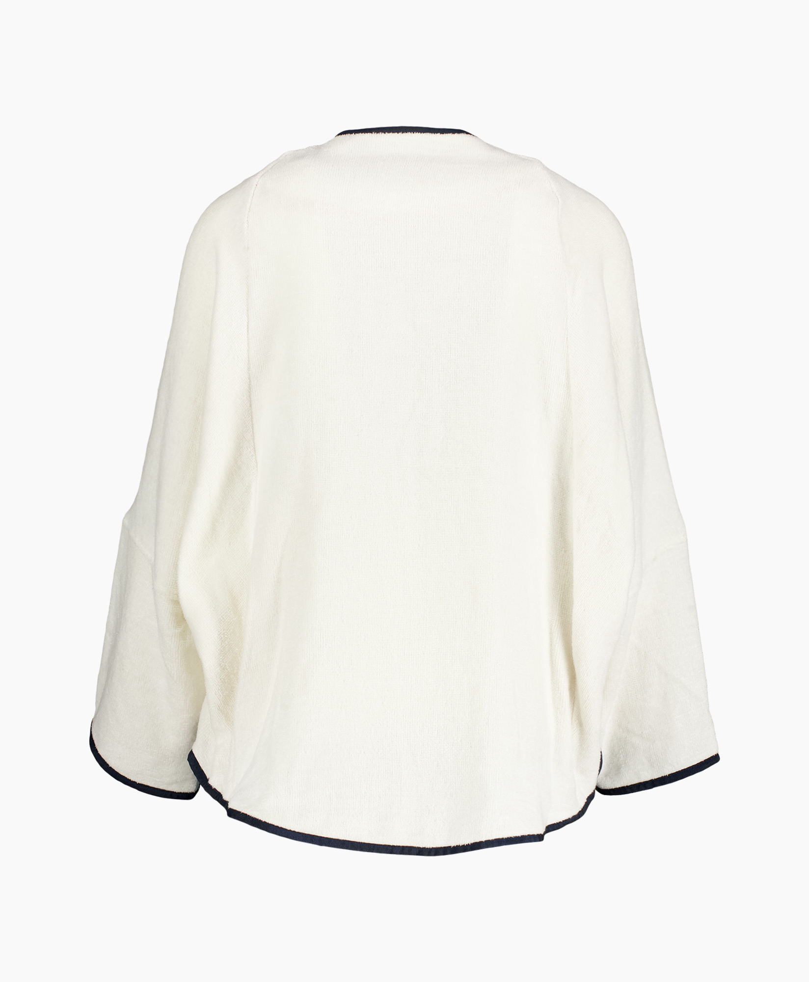 cropped jacket, double-breasted, button front, pocket flap, crem/ivory knit