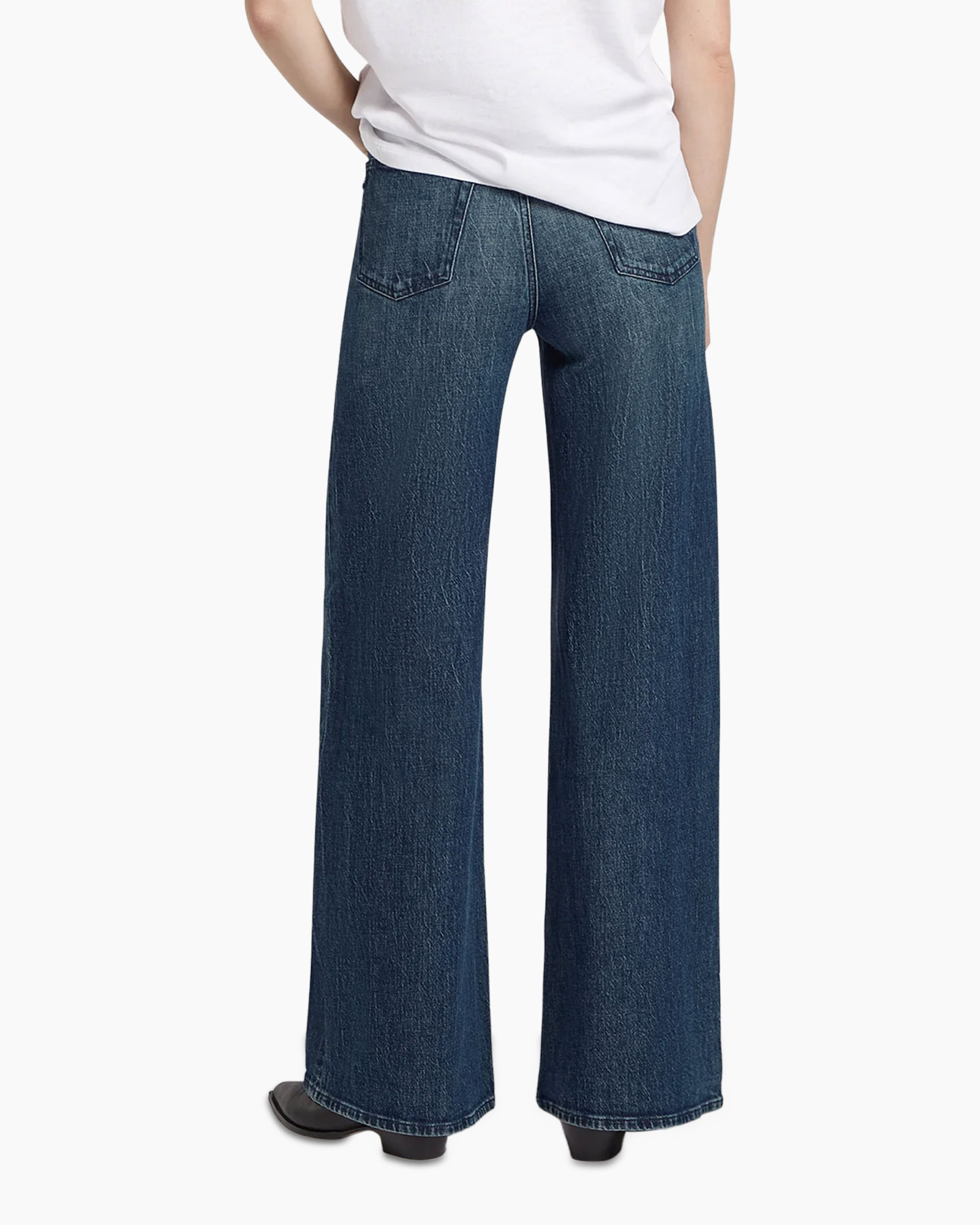 jeans, wide-leg, blue, denim, pants