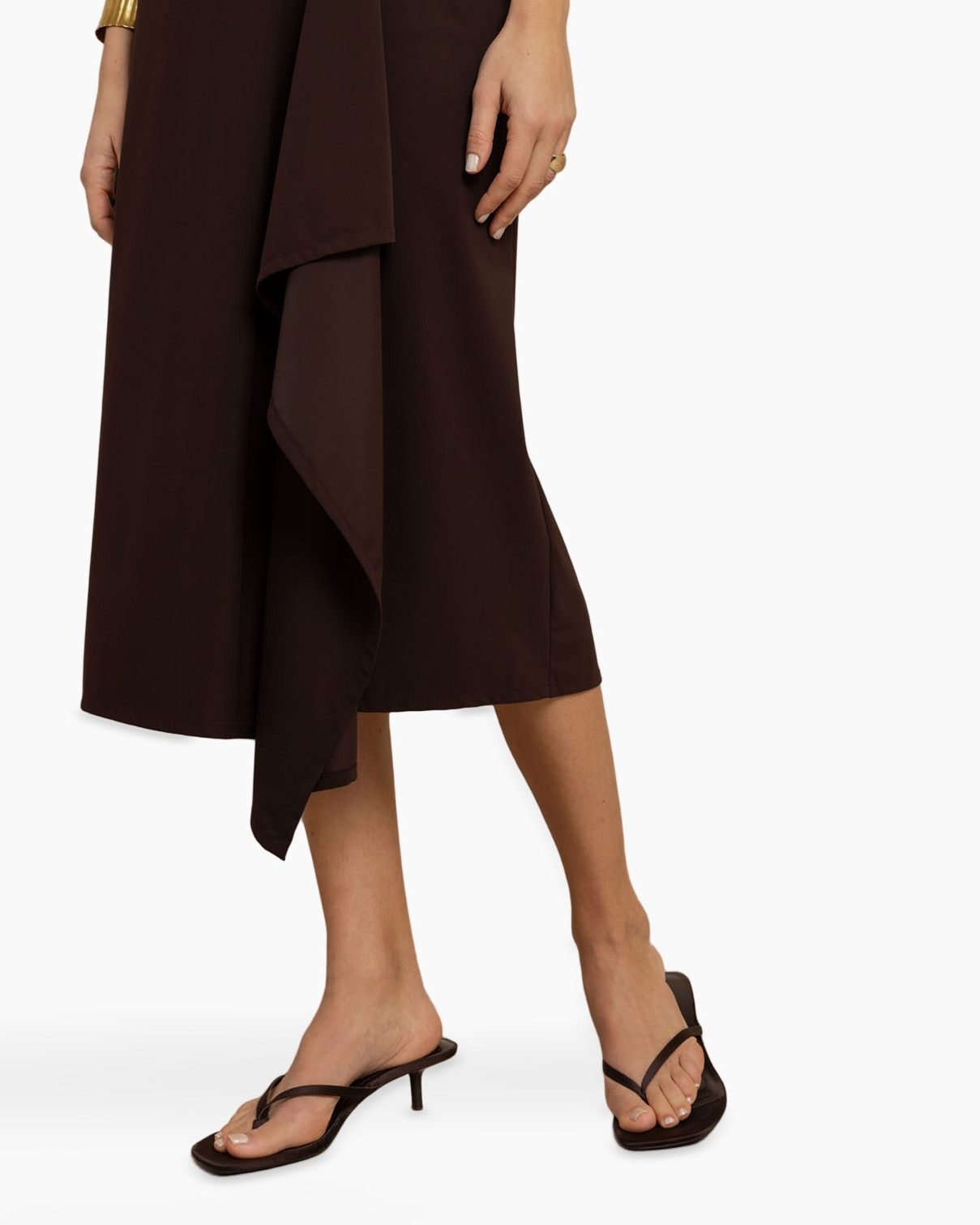 skirt, wrap skirt, asymmetrical hem, beaded belt, sleeveless top