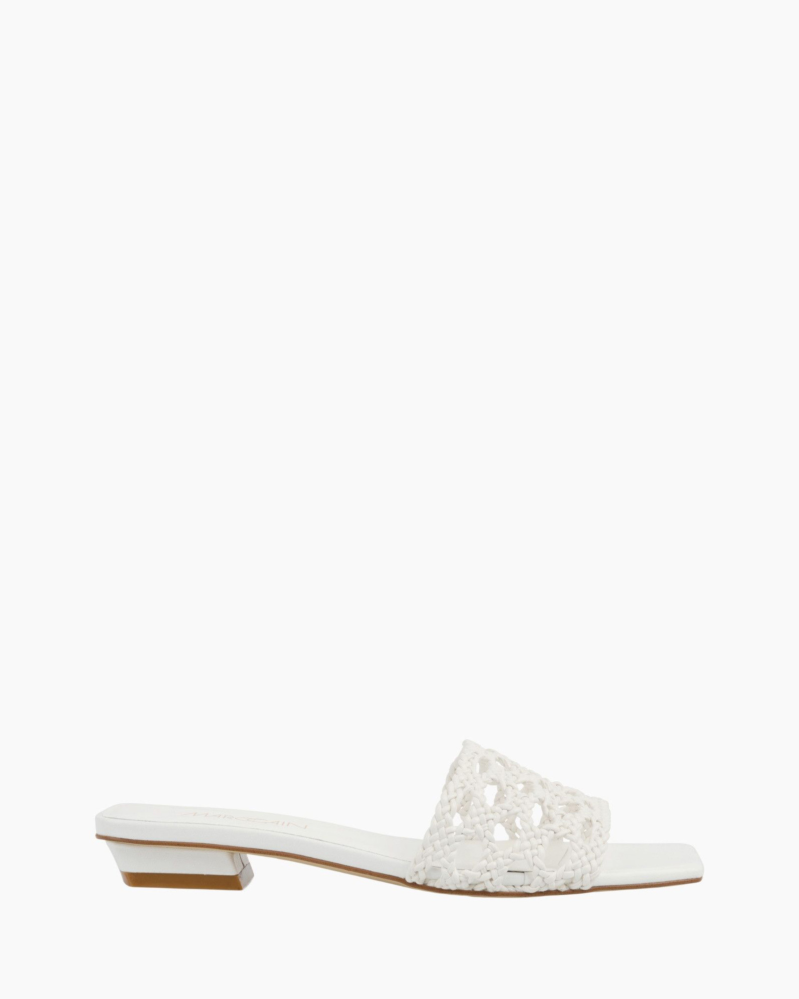 sandals, slide, woven, open-toe, block heel, sandals, white, open-toe, crochet, block-heel