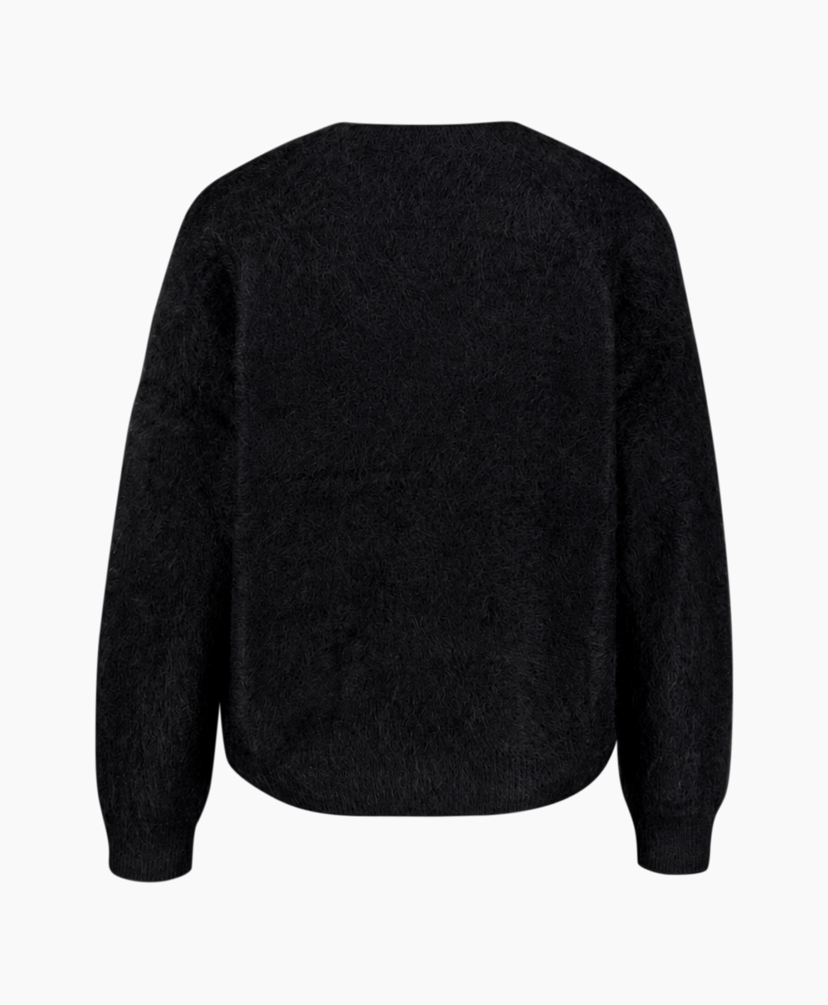 knit sweater, black, oversized, long-sleeve, bulky knit