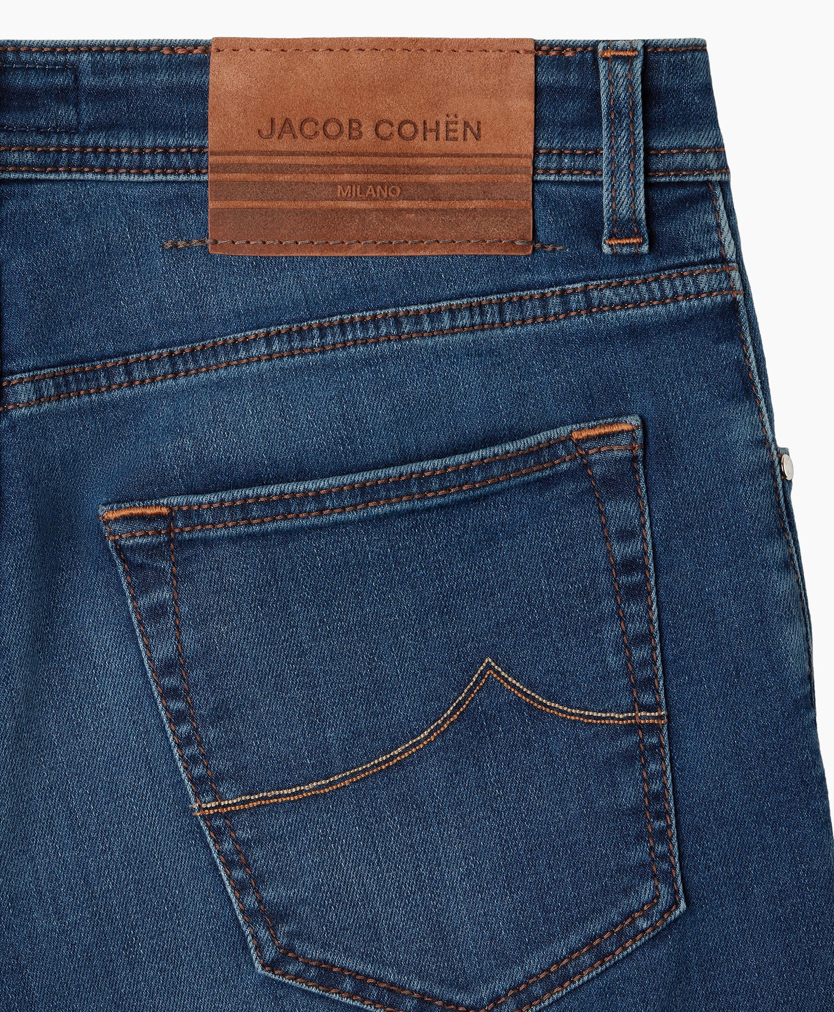 jeans, denim, back pocket, stitching, brown leather label