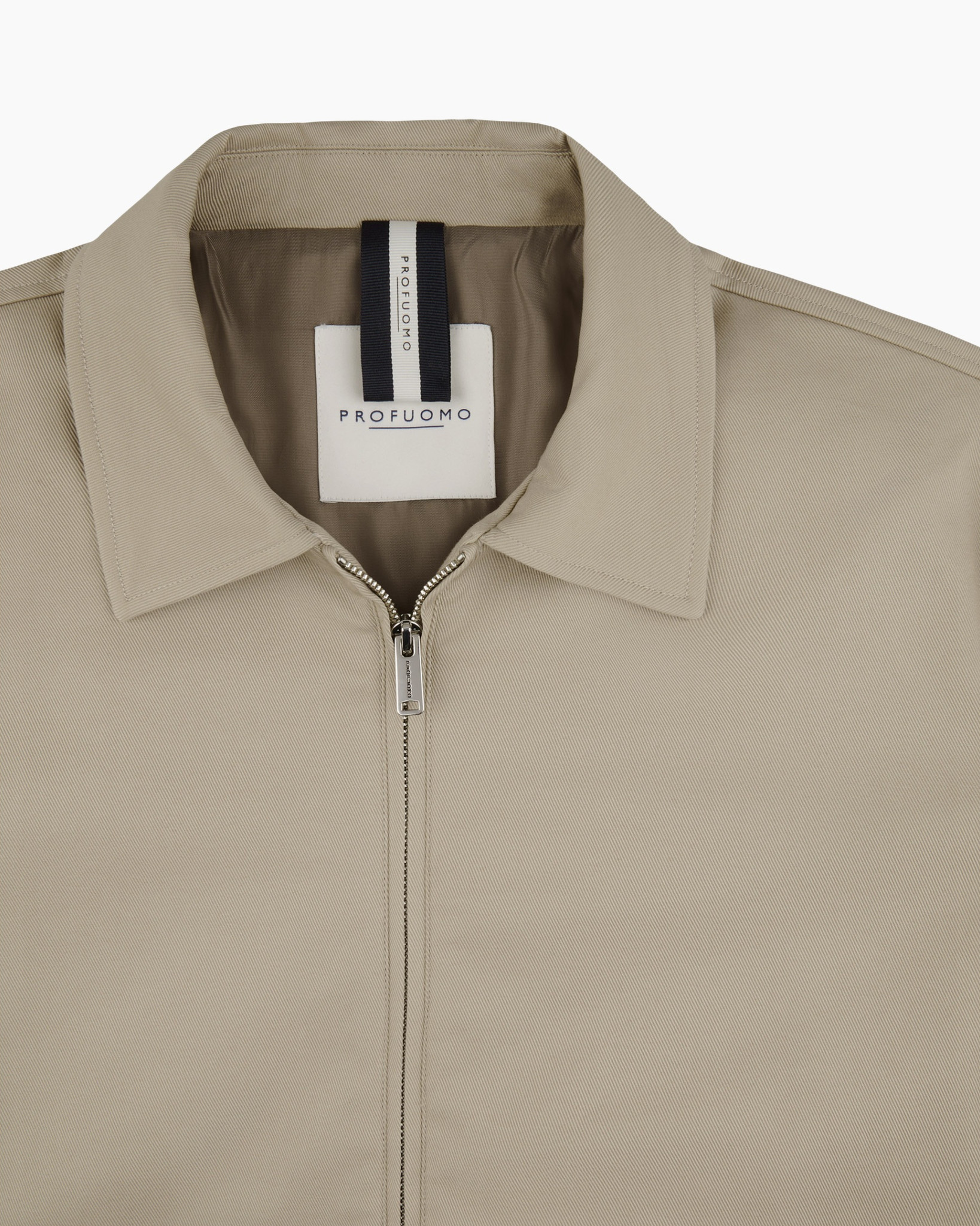 jacket, zipper, beige, collar, pockets