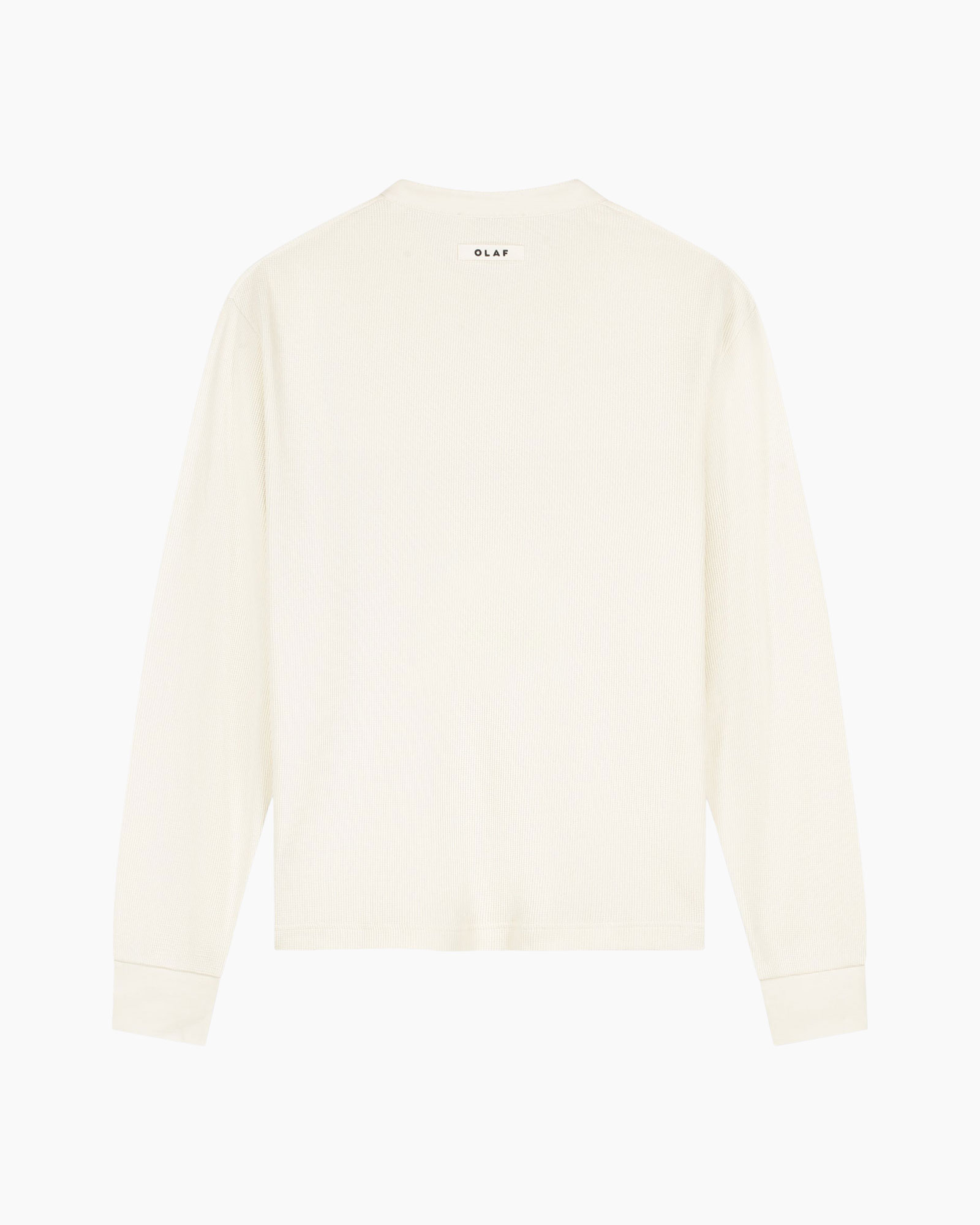 long-sleeve, cream, knit, crewe?, back view