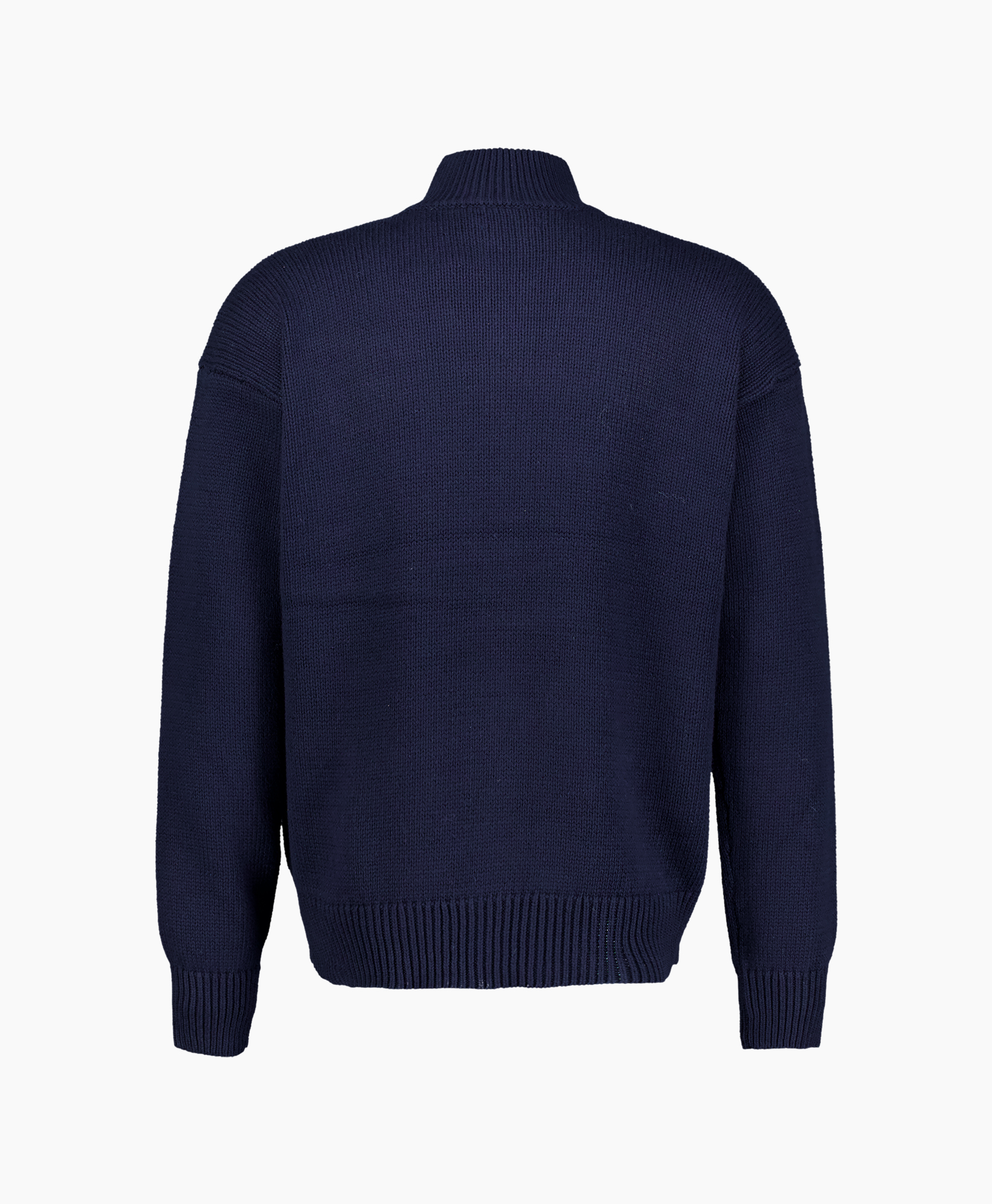 sweater, knit, navy, crew neck, long-sleeve