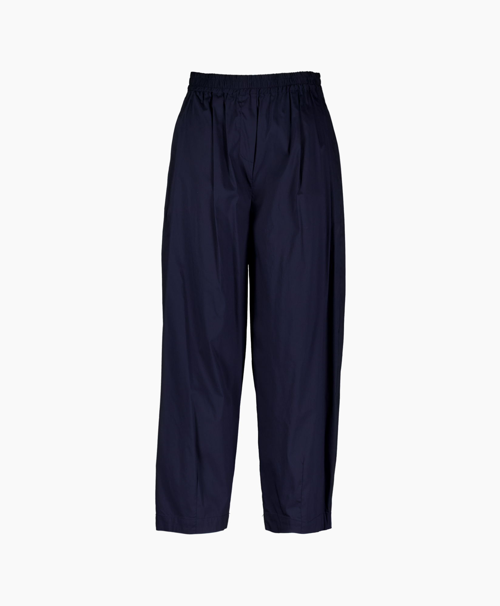pants, trousers, navy, elastic waist, drawstring